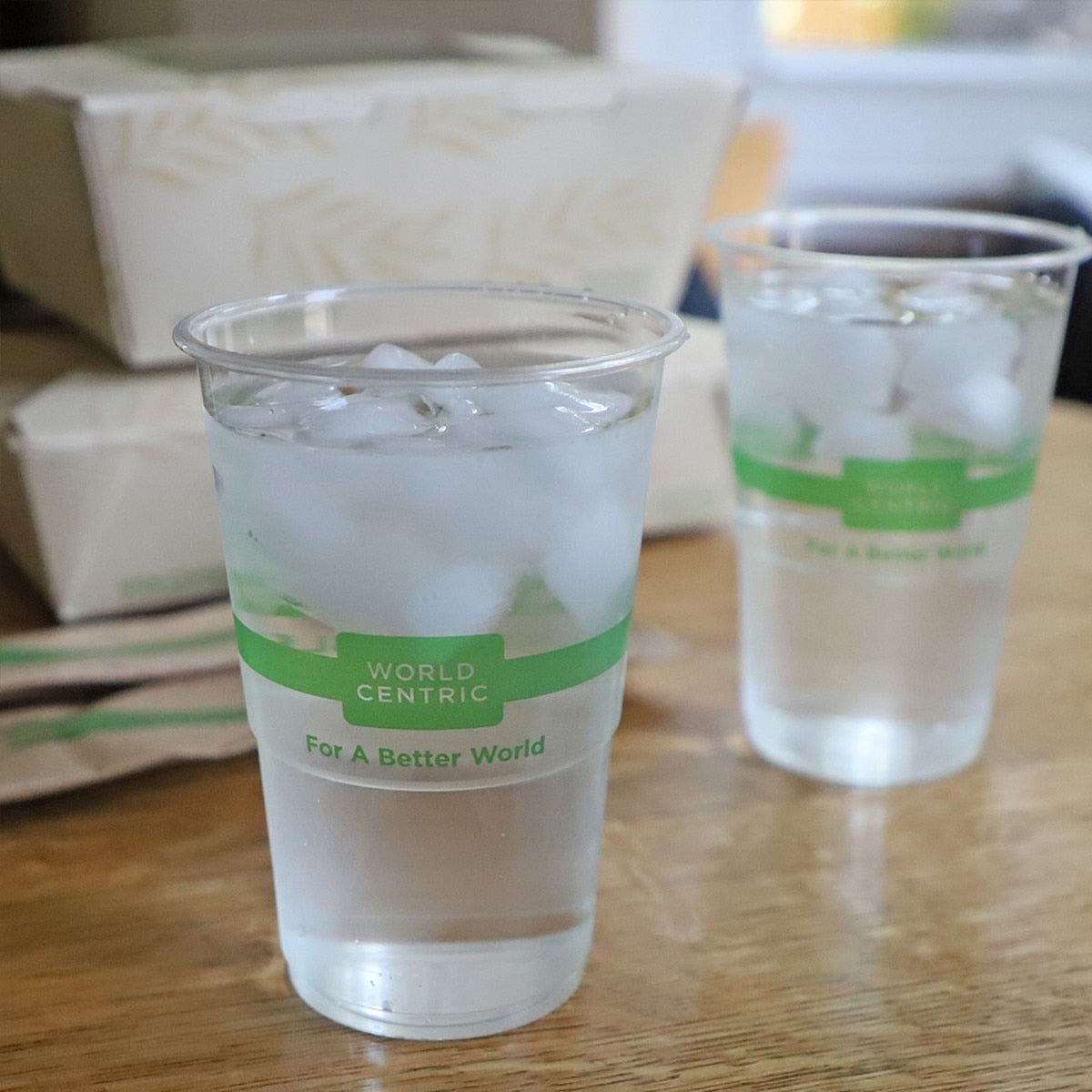 World Centric 9 oz Clear Cold Cup PLA Compostable (QTY 2000), SKU CP-CS-9