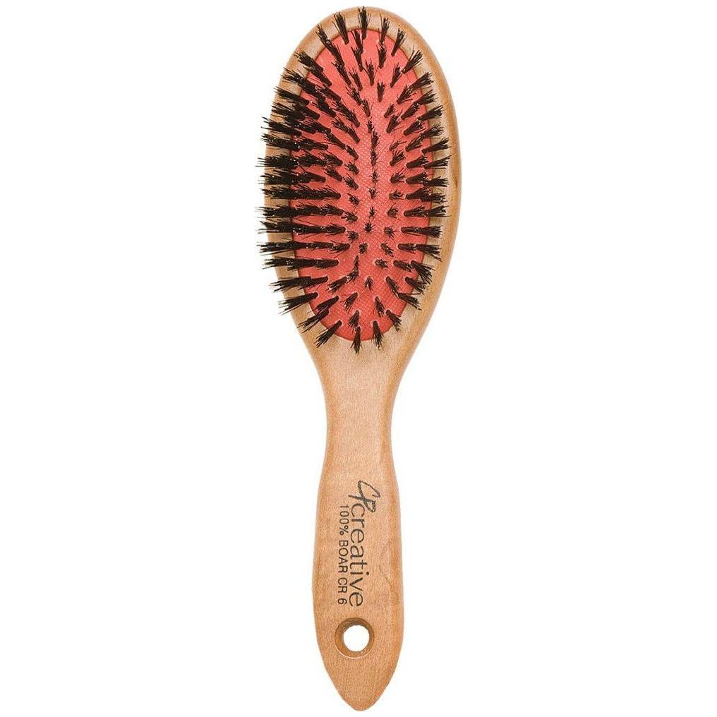 Eco-Friendly Boar Bristle Paddle Wood Hair Brush