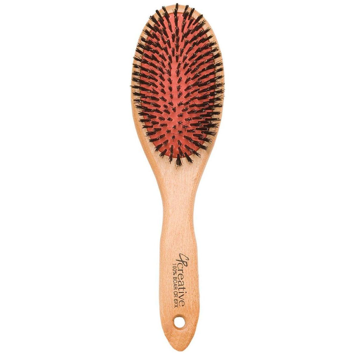 Eco-Friendly Boar Bristle Paddle Wood Hair Brush