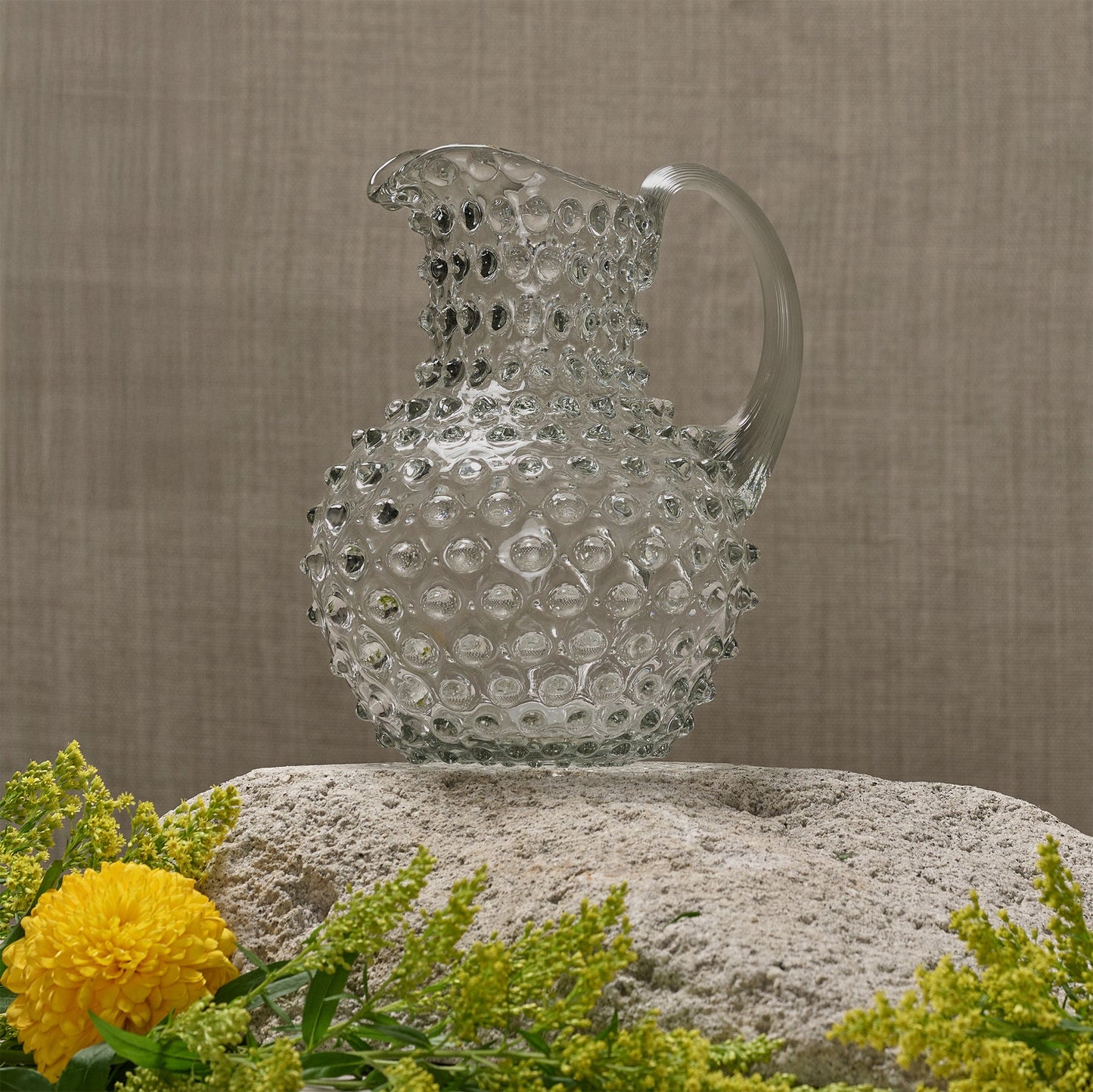 Hobnail Jug - Creamer - Smoky Quartz