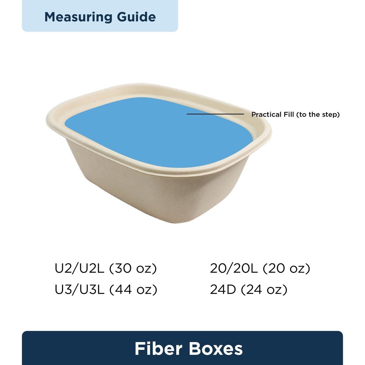 World Centric Fiber Box Laminated 8.7x6.7x1.7 in 20 oz (QTY 400), SKU CT-SC-20L-LF