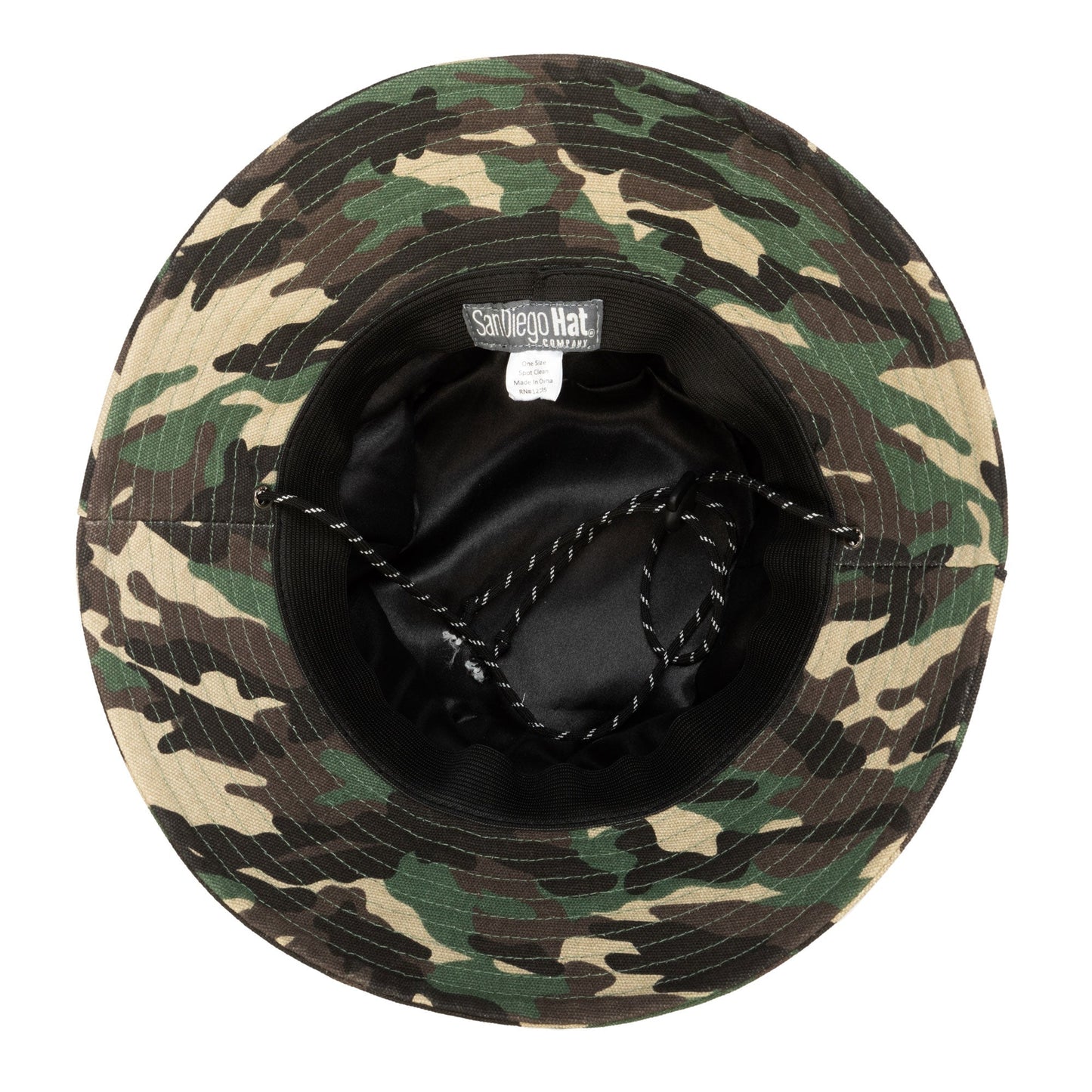 Camo Cut and Sew Sublimated Camo Print Bucket Hat