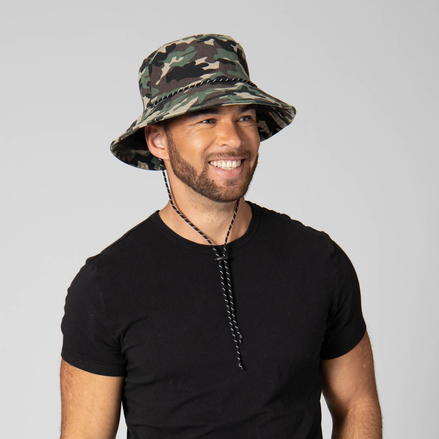 Camo Cut and Sew Sublimated Camo Print Bucket Hat