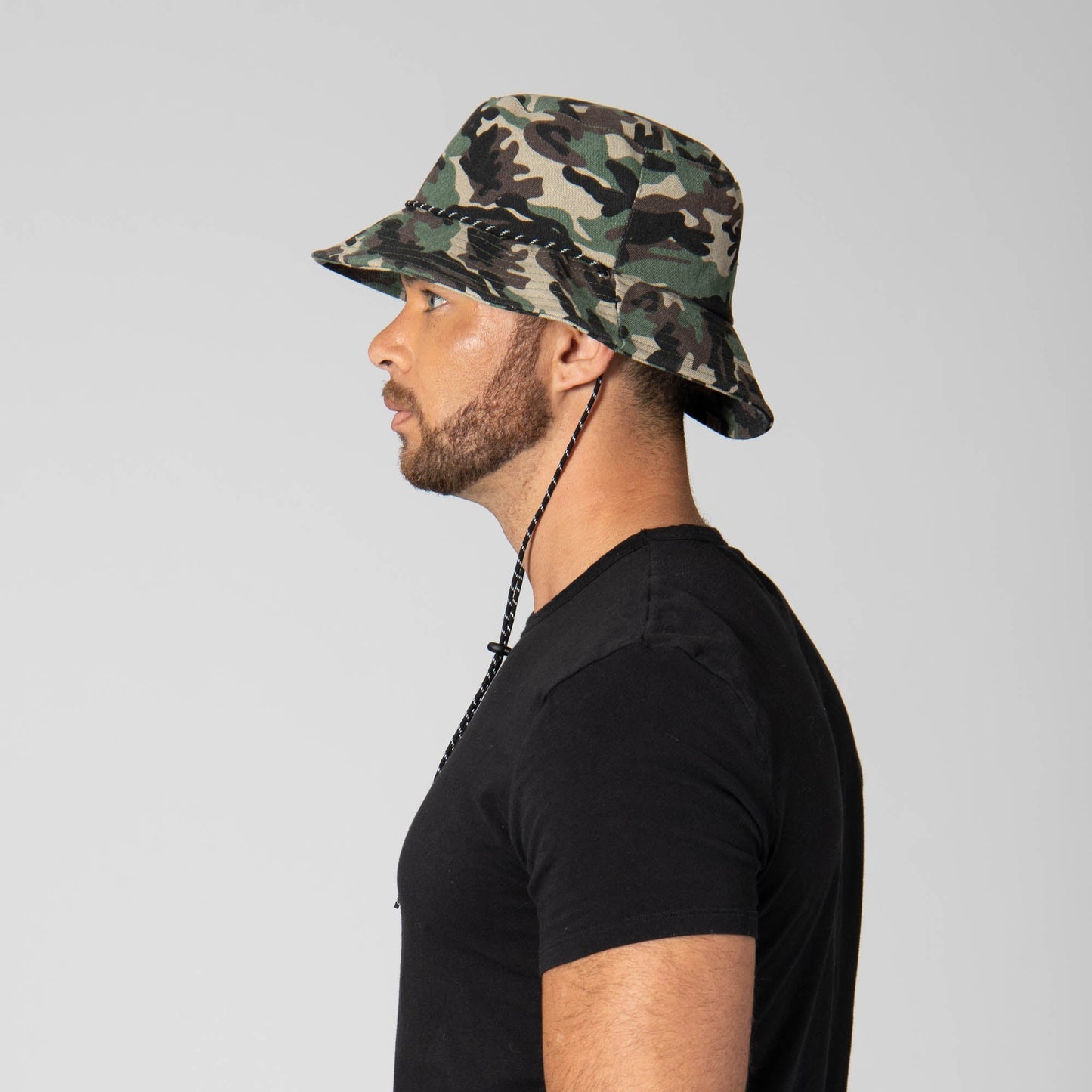 Camo Cut and Sew Sublimated Camo Print Bucket Hat