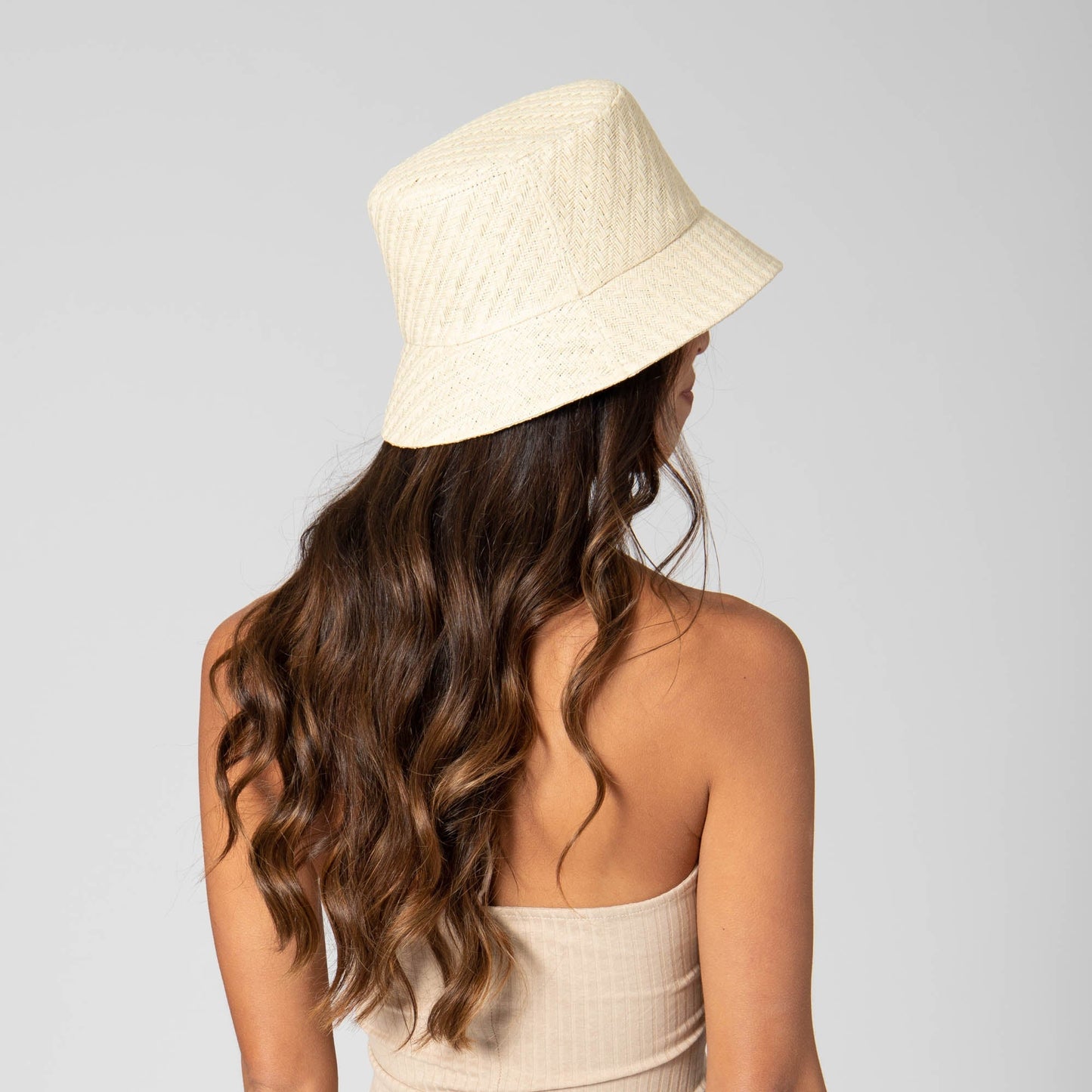 Women's Textured Woven Bucket Hat