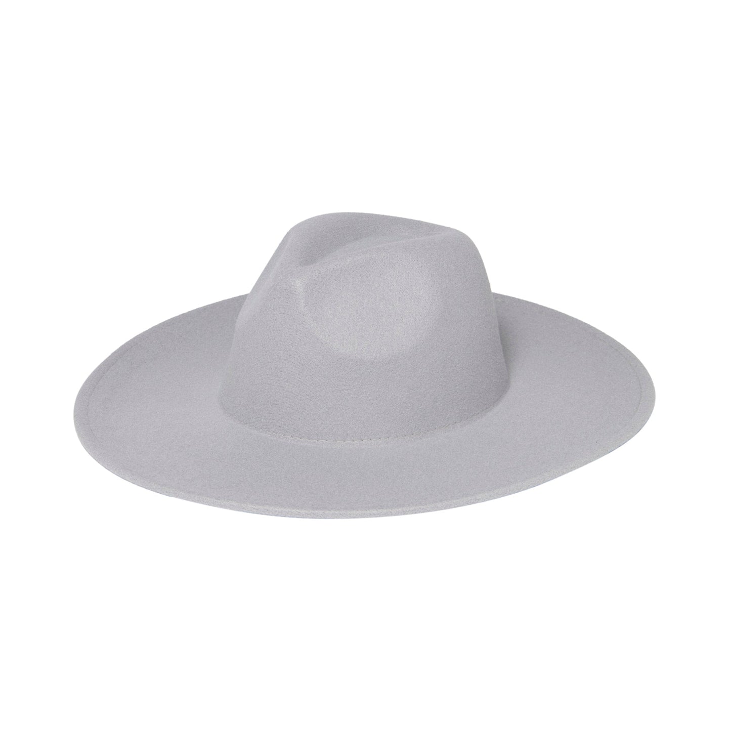Women's Faux Felt Wide Brim Fedora