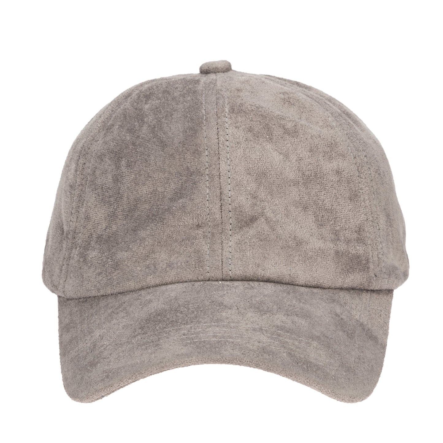 Unstructured Faux Suede Ball Cap