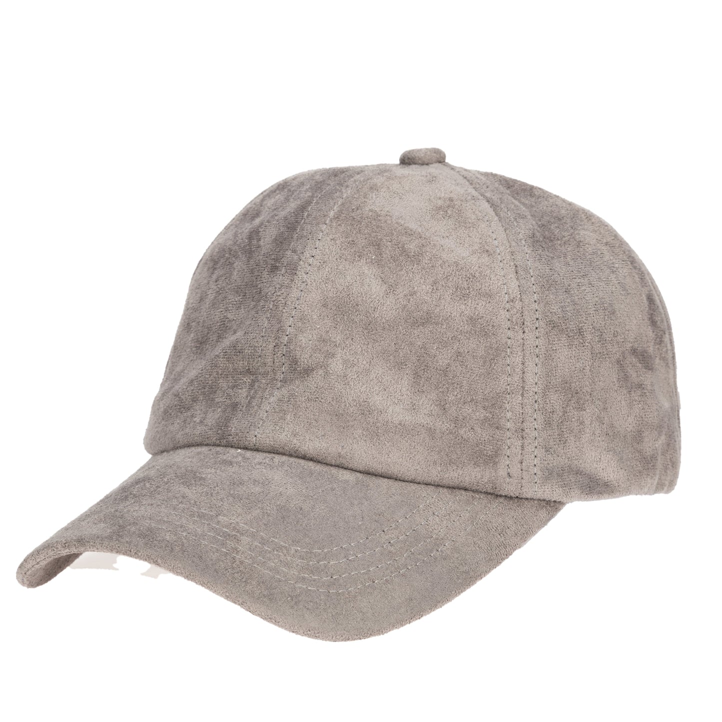 Unstructured Faux Suede Ball Cap