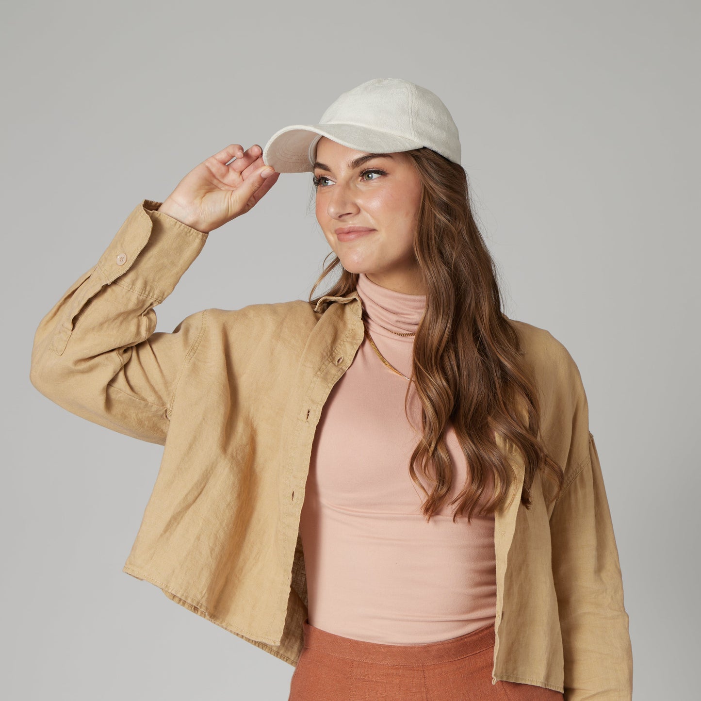 Unstructured Faux Suede Ball Cap