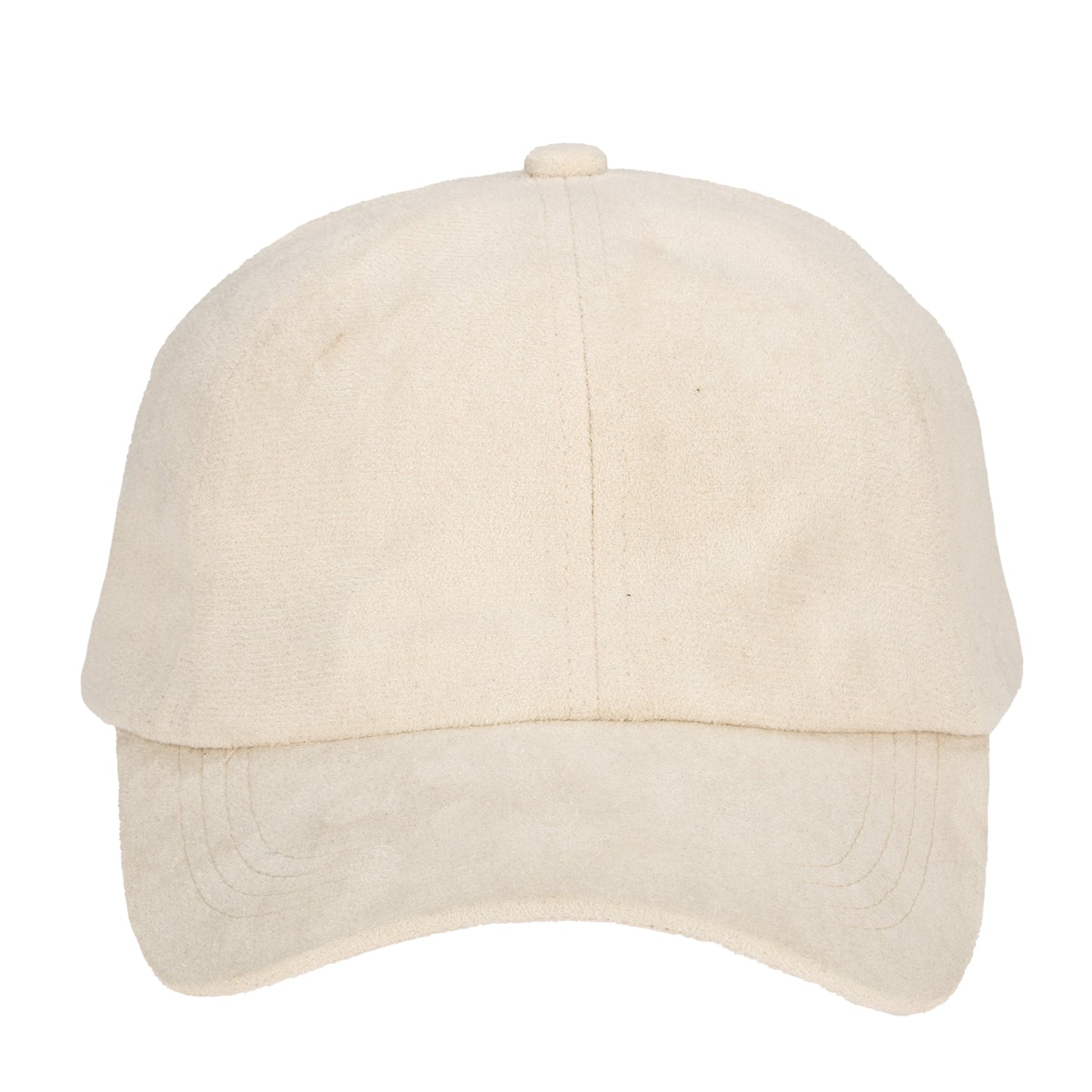 Unstructured Faux Suede Ball Cap