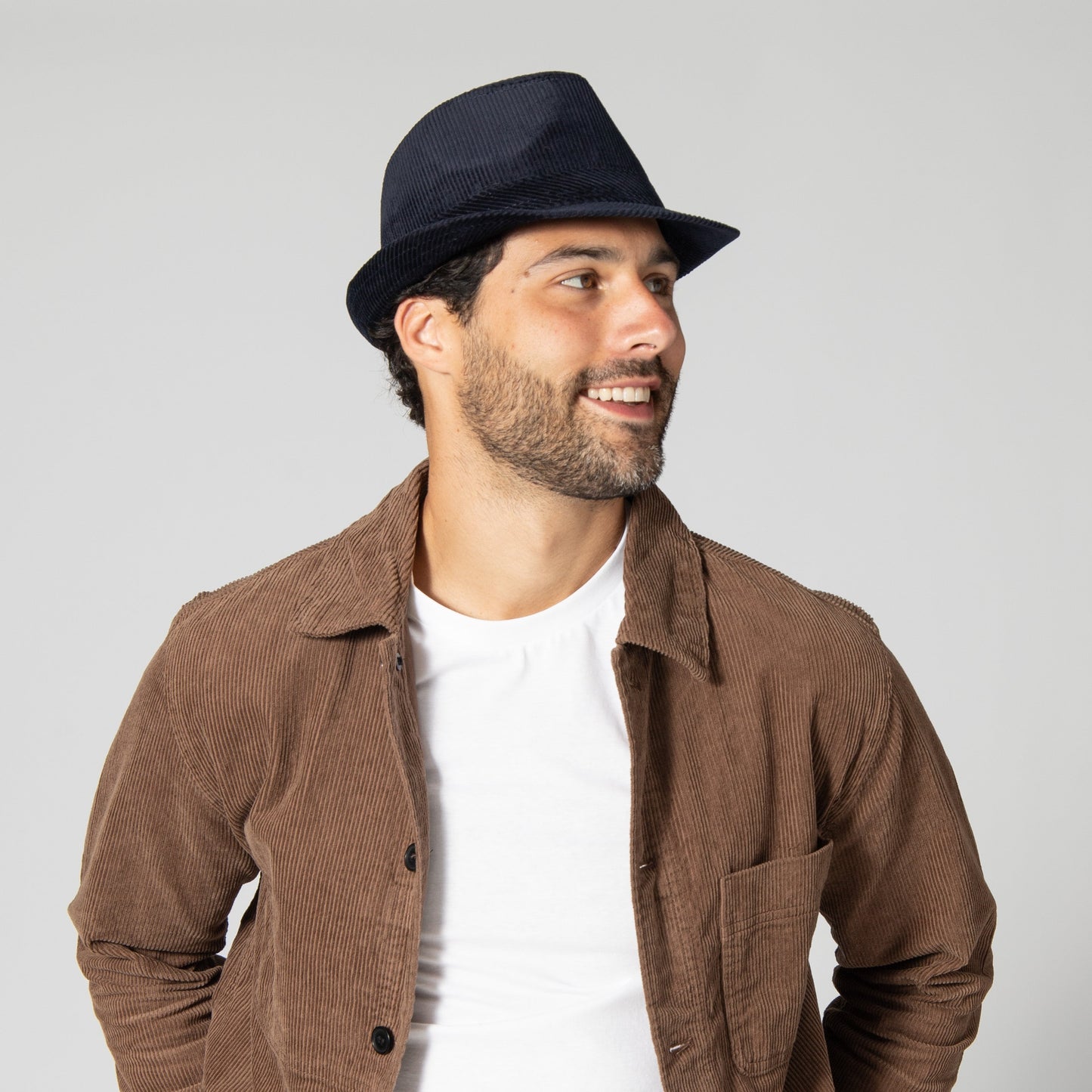 Men's Cut And Sew Corduroy Fedora