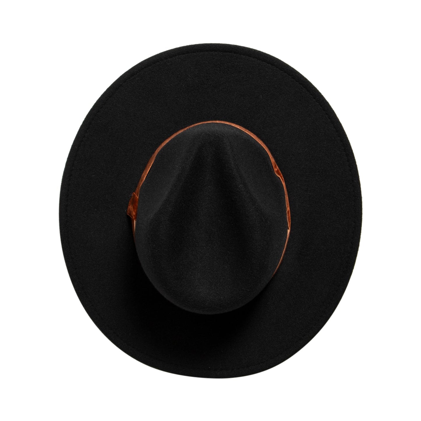 Women's Faux Felt Fedora W/ Velvet Band