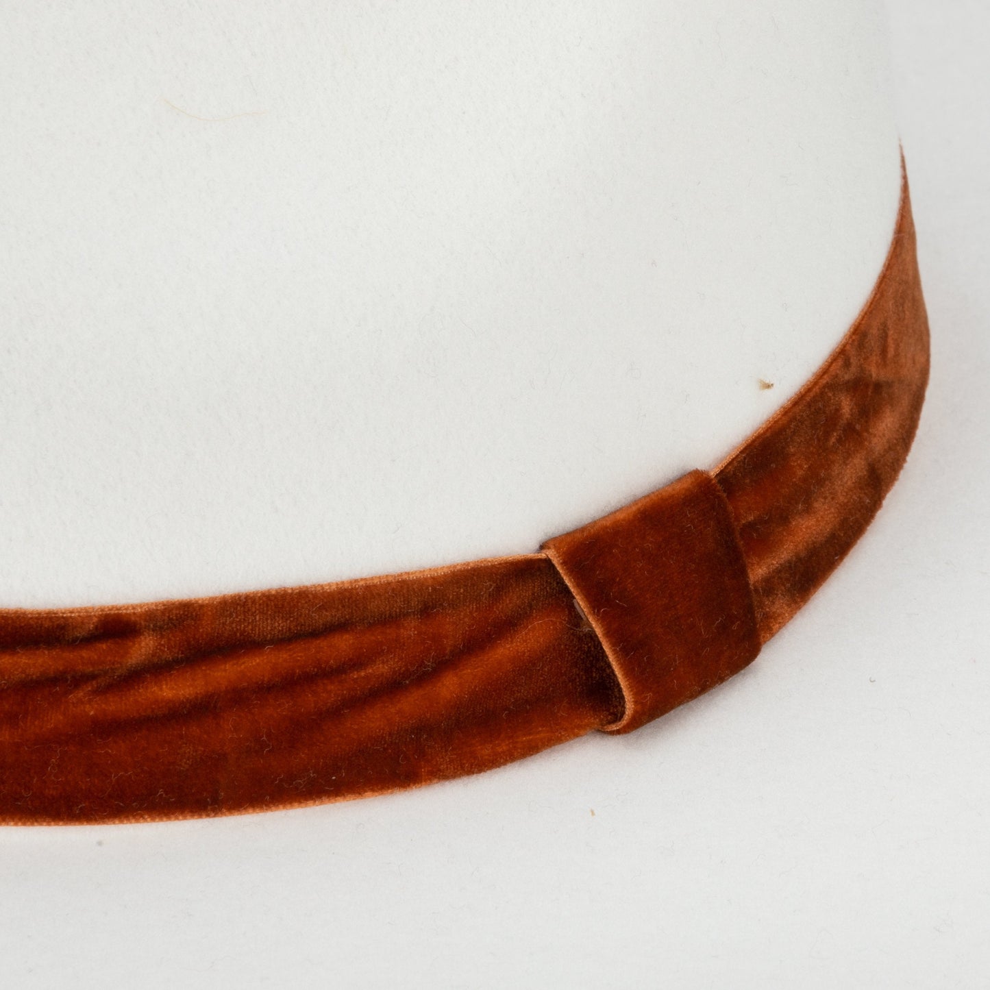 Women's Faux Felt Fedora W/ Velvet Band