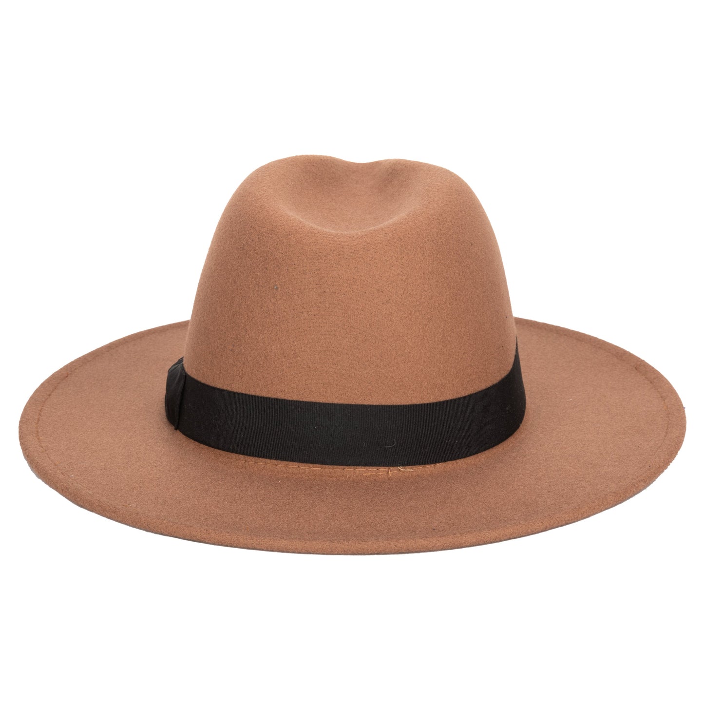 Men's Faux Felt Fedora With Grosgrain