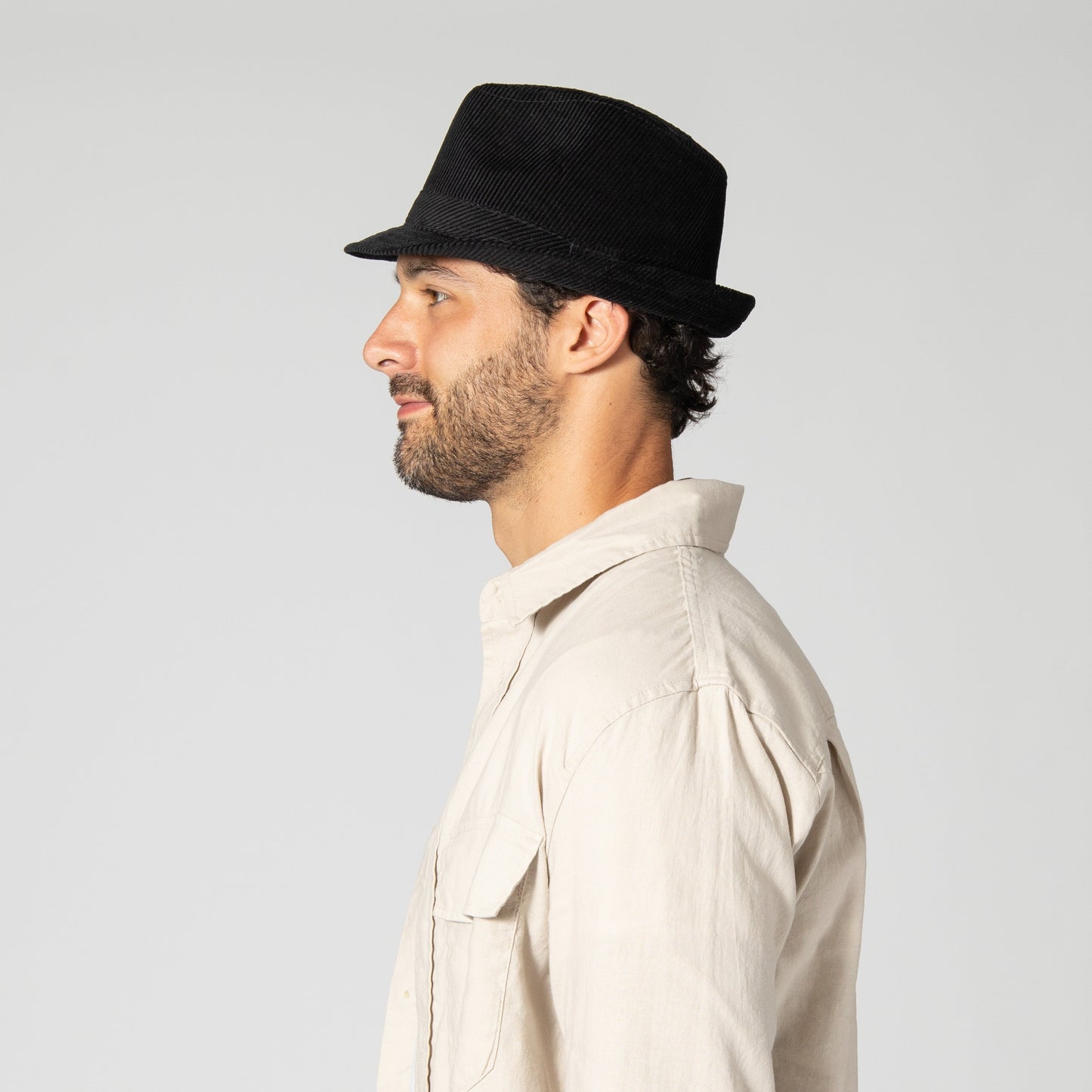 Men's Cut And Sew Corduroy Fedora