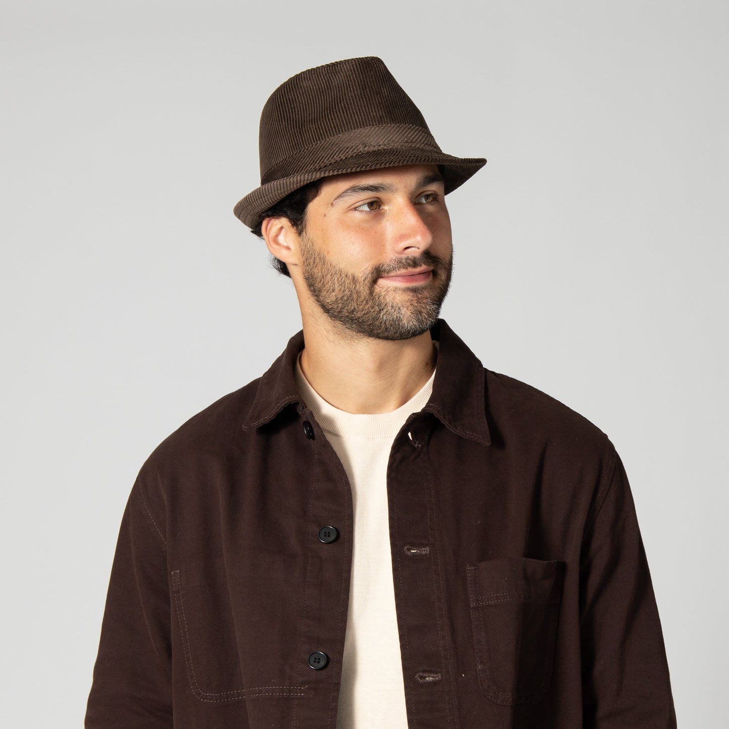 Men's Cut And Sew Corduroy Fedora