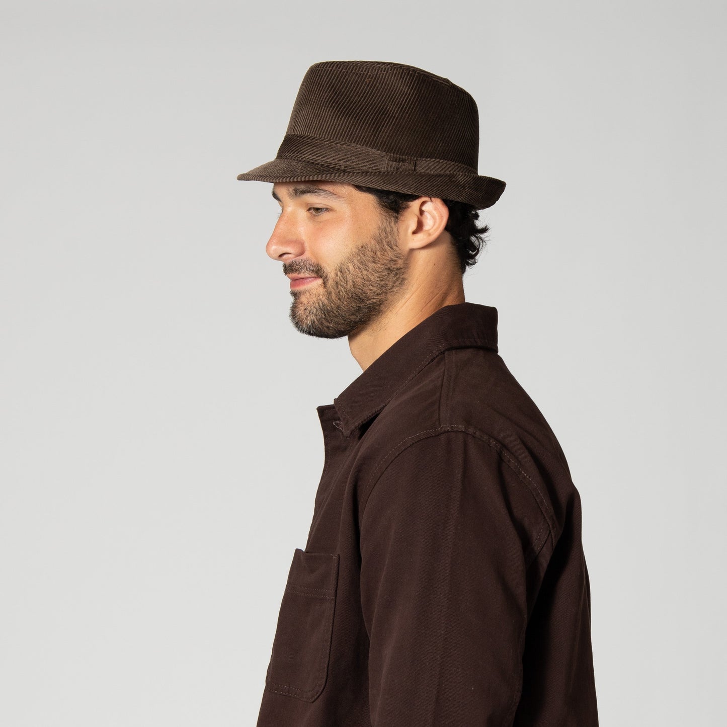 Men's Cut And Sew Corduroy Fedora