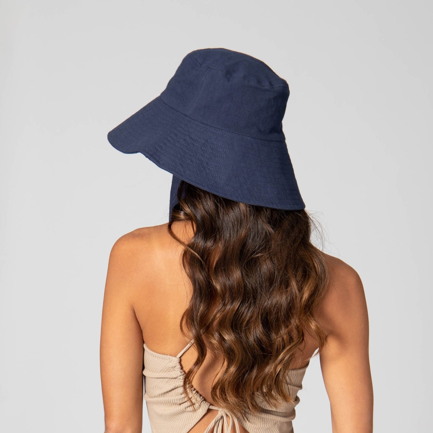 Serenity - Cut and Sew Bucket with Ribbon Ties