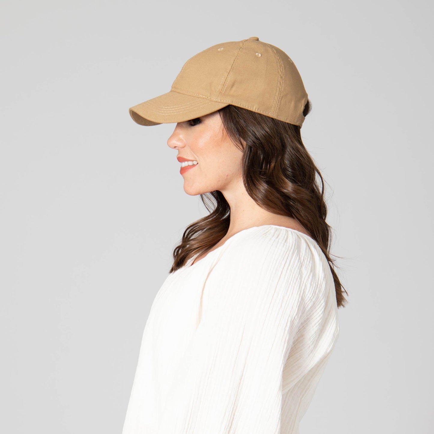 Partly Cloudy - Women's Cut and Sew Linen Ball Cap