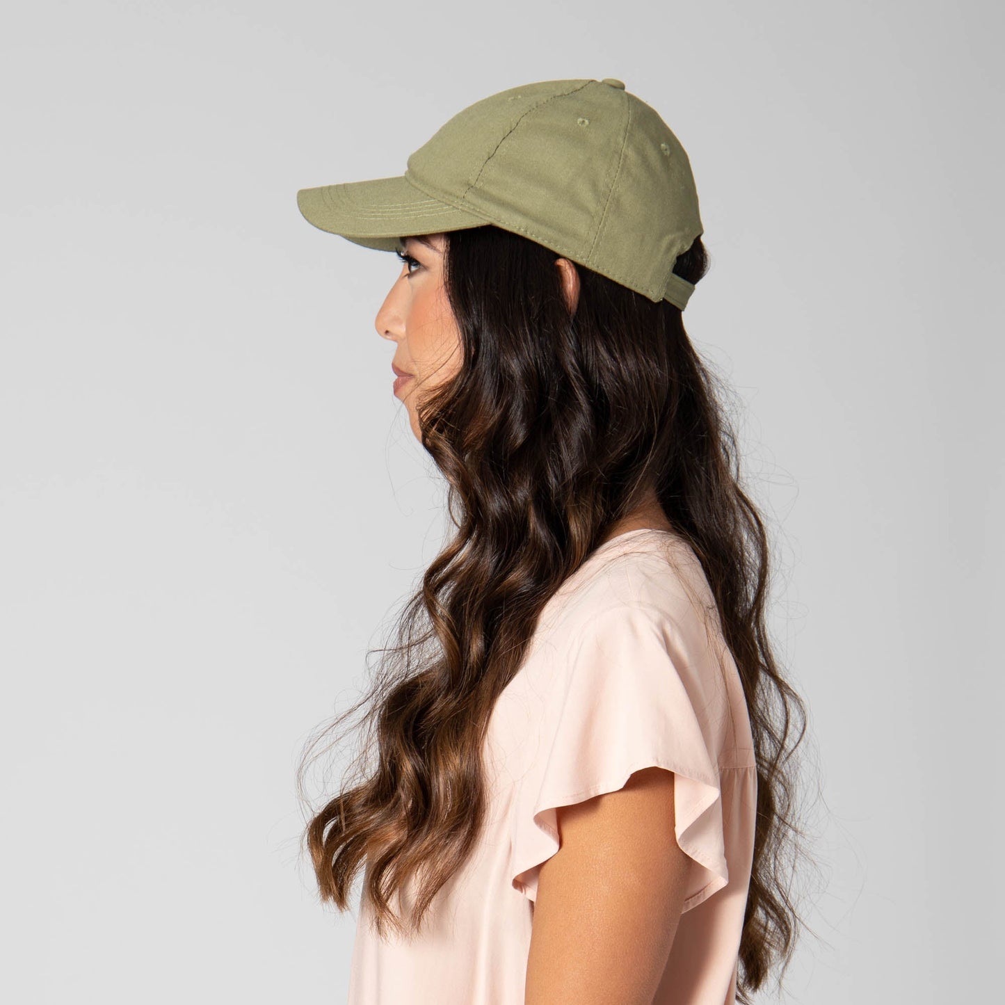 Partly Cloudy - Women's Cut and Sew Linen Ball Cap