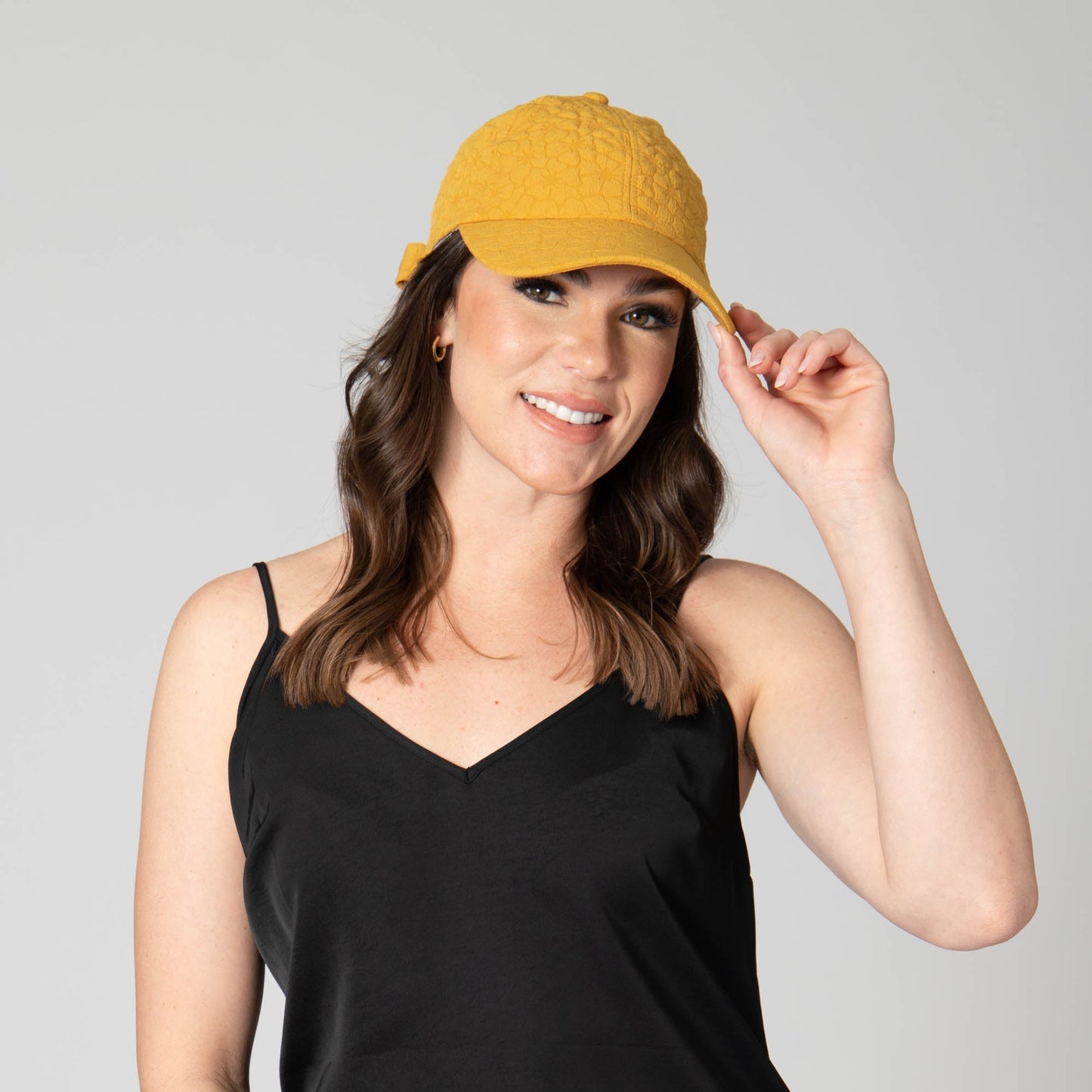 Women's Floral Textured Cap