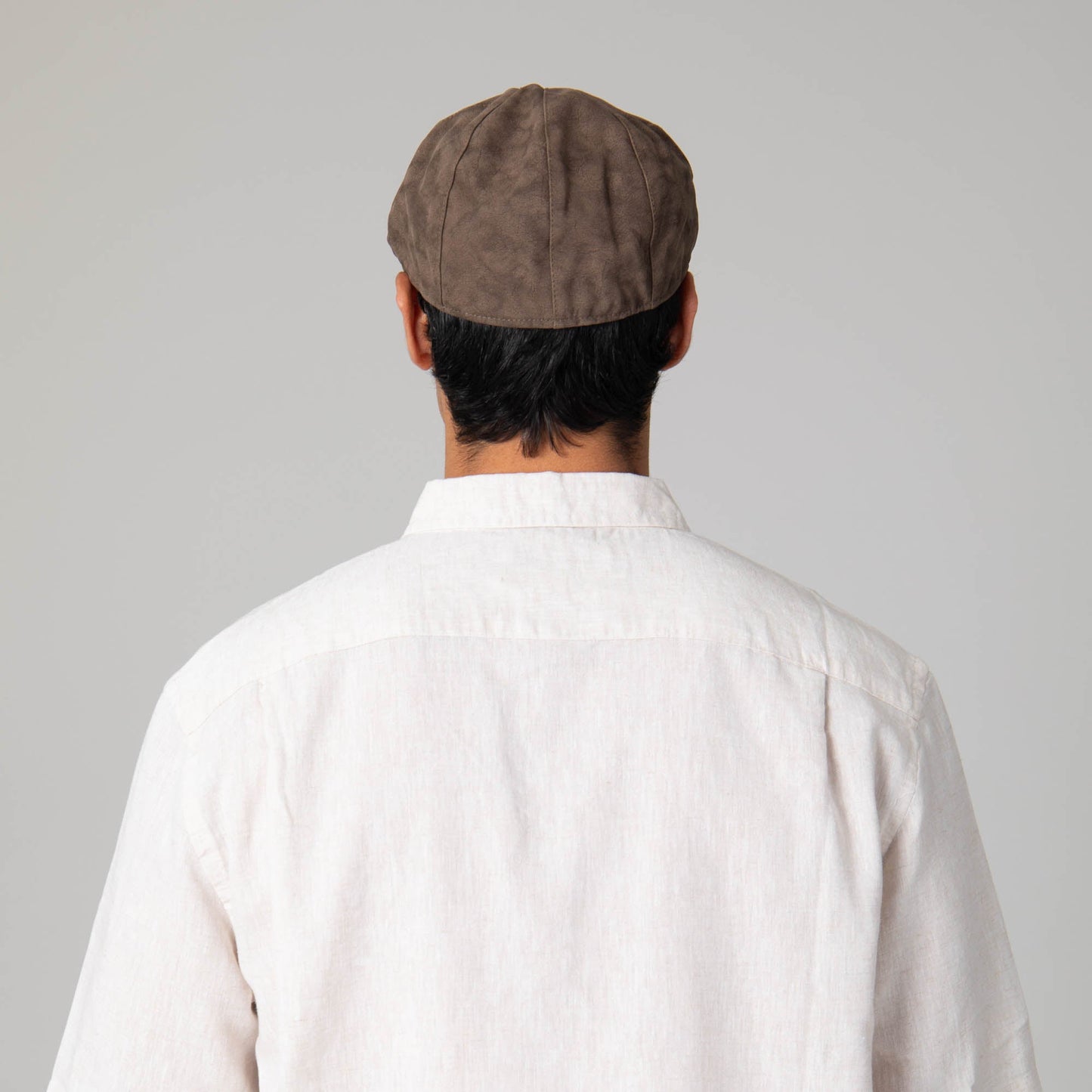 Faux Leather Multi Panel Driver Cap