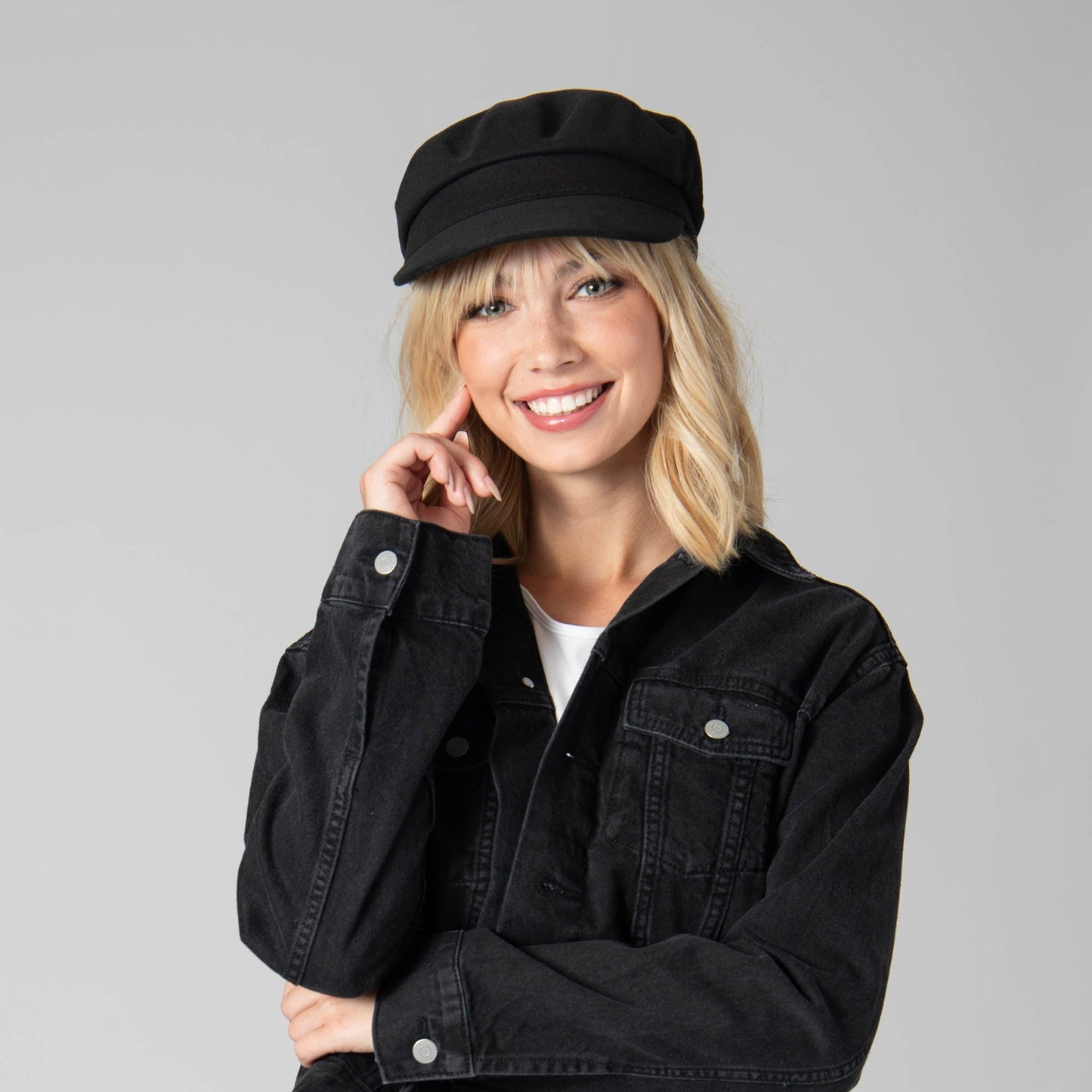 Solid Brushed Poly Twill Fisherman Cap