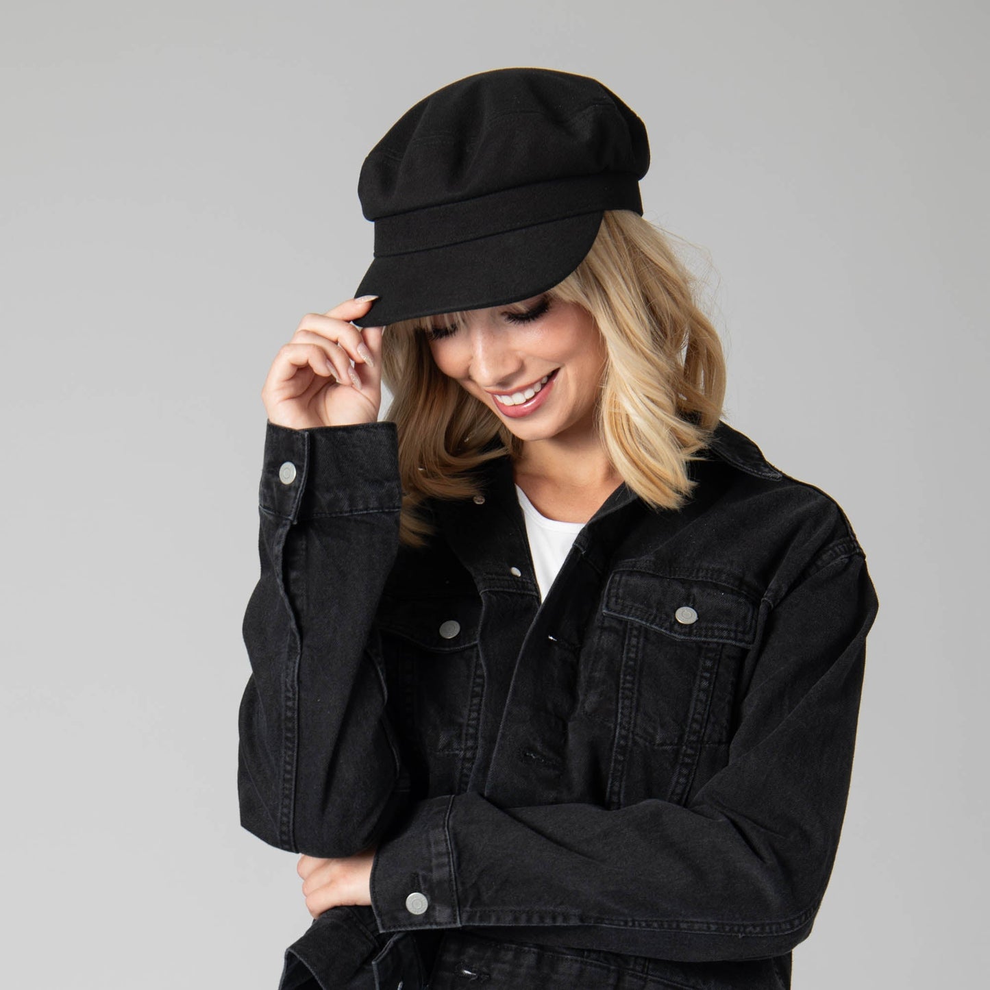 Solid Brushed Poly Twill Fisherman Cap