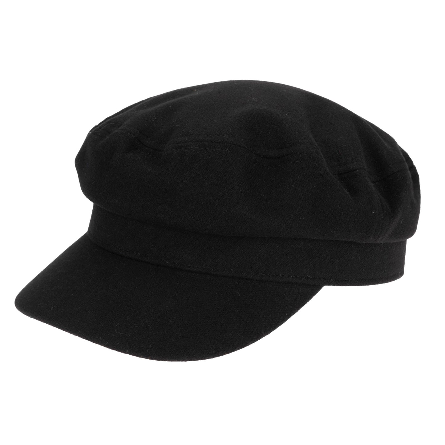 Solid Brushed Poly Twill Fisherman Cap