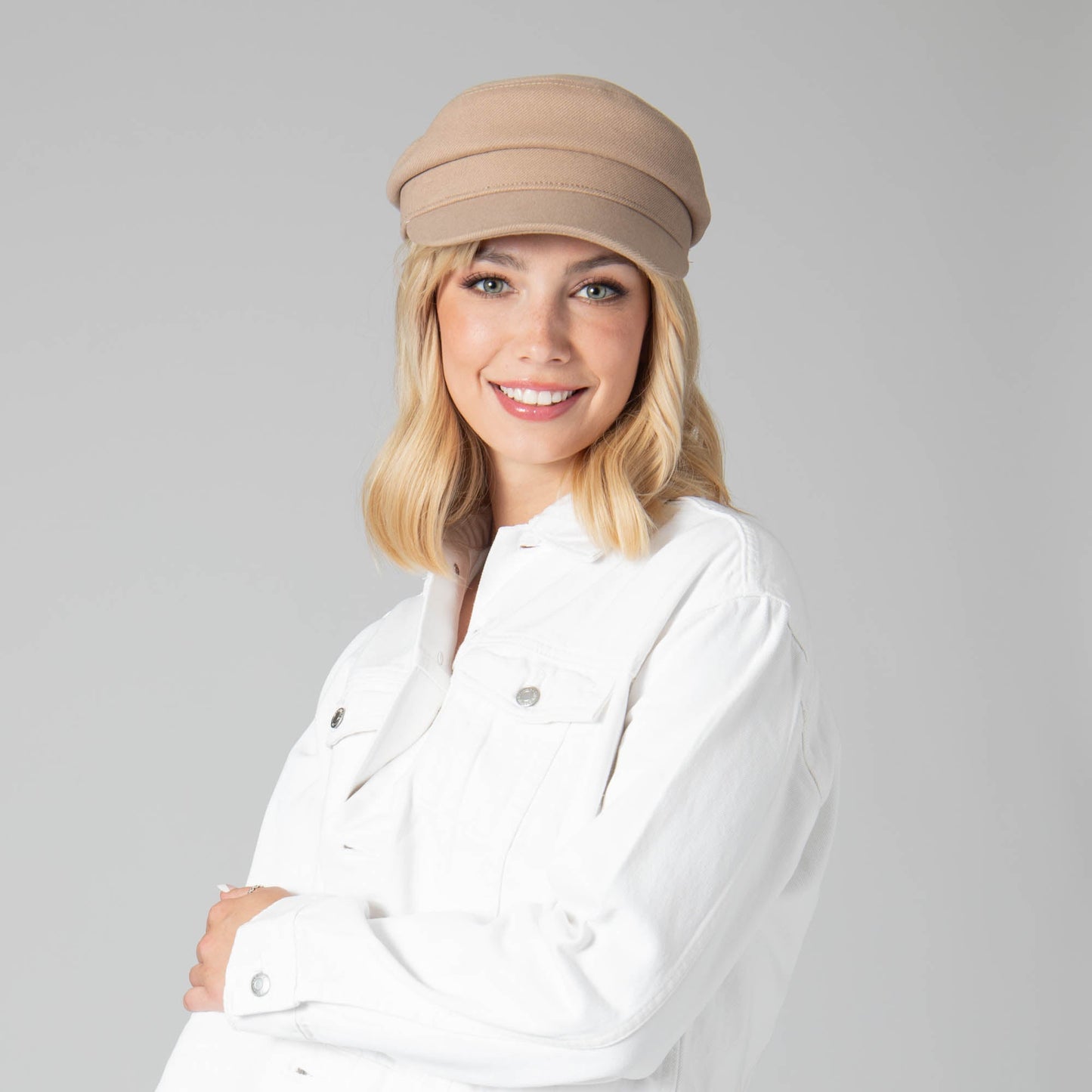 Solid Brushed Poly Twill Fisherman Cap