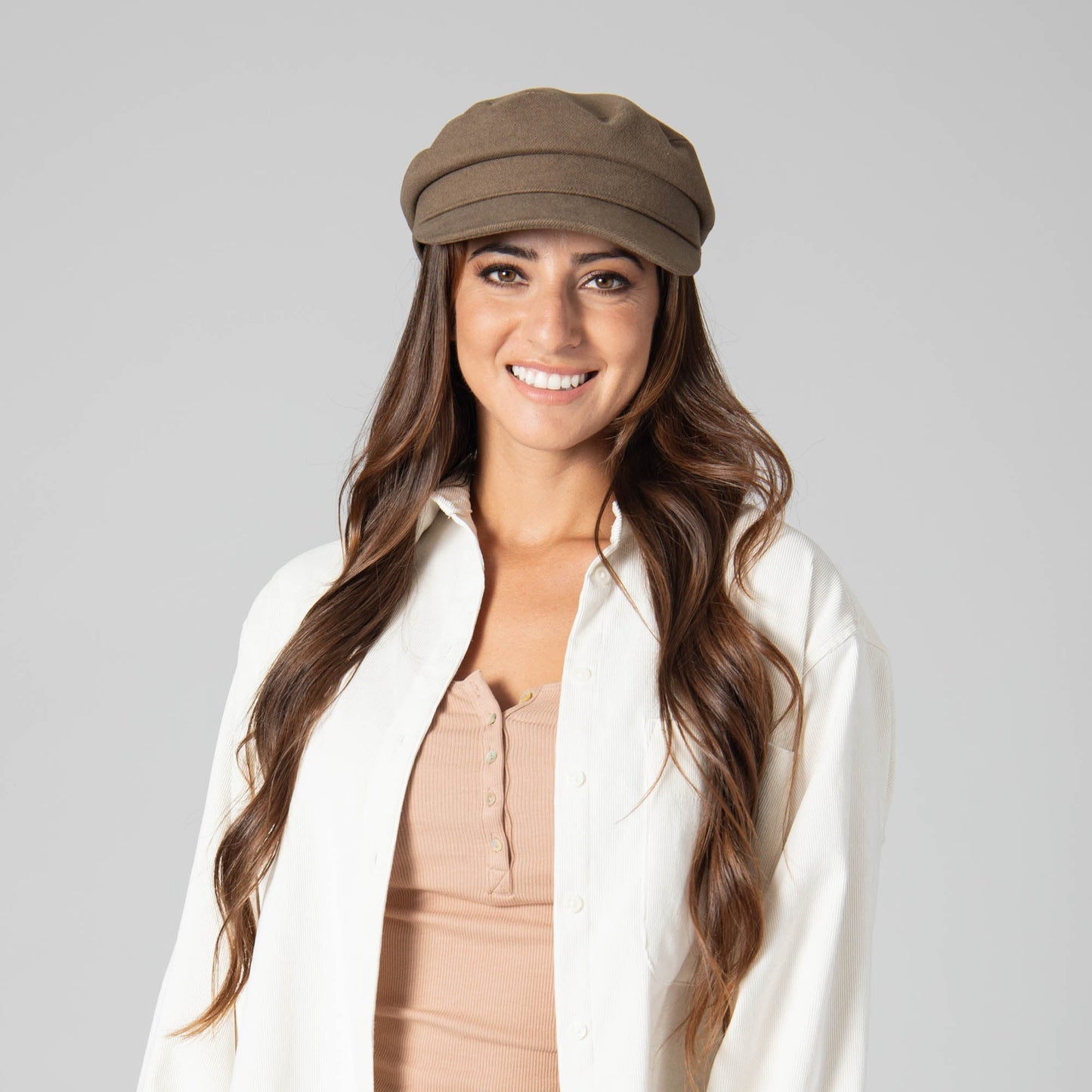 Solid Brushed Poly Twill Fisherman Cap