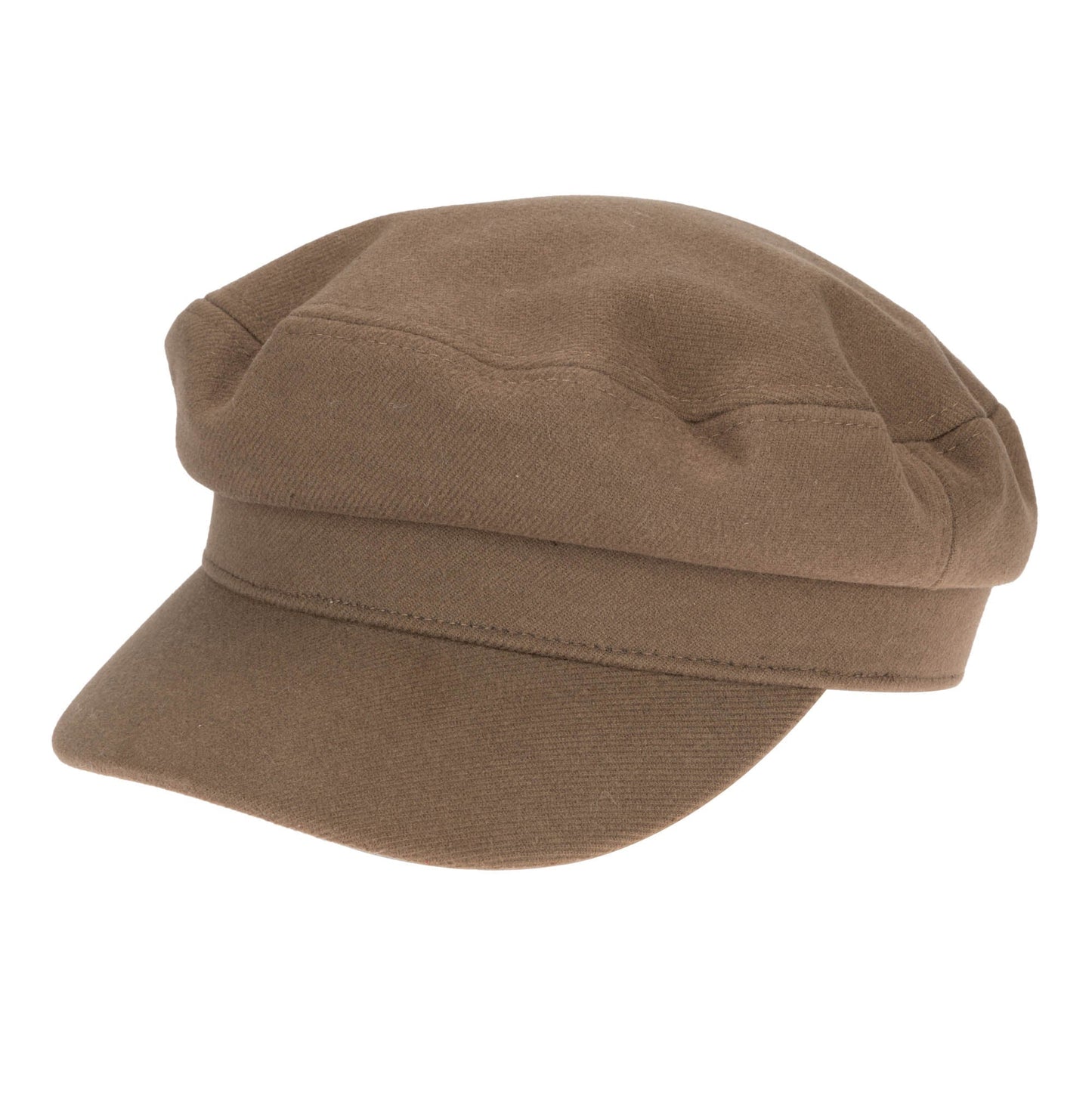 Solid Brushed Poly Twill Fisherman Cap