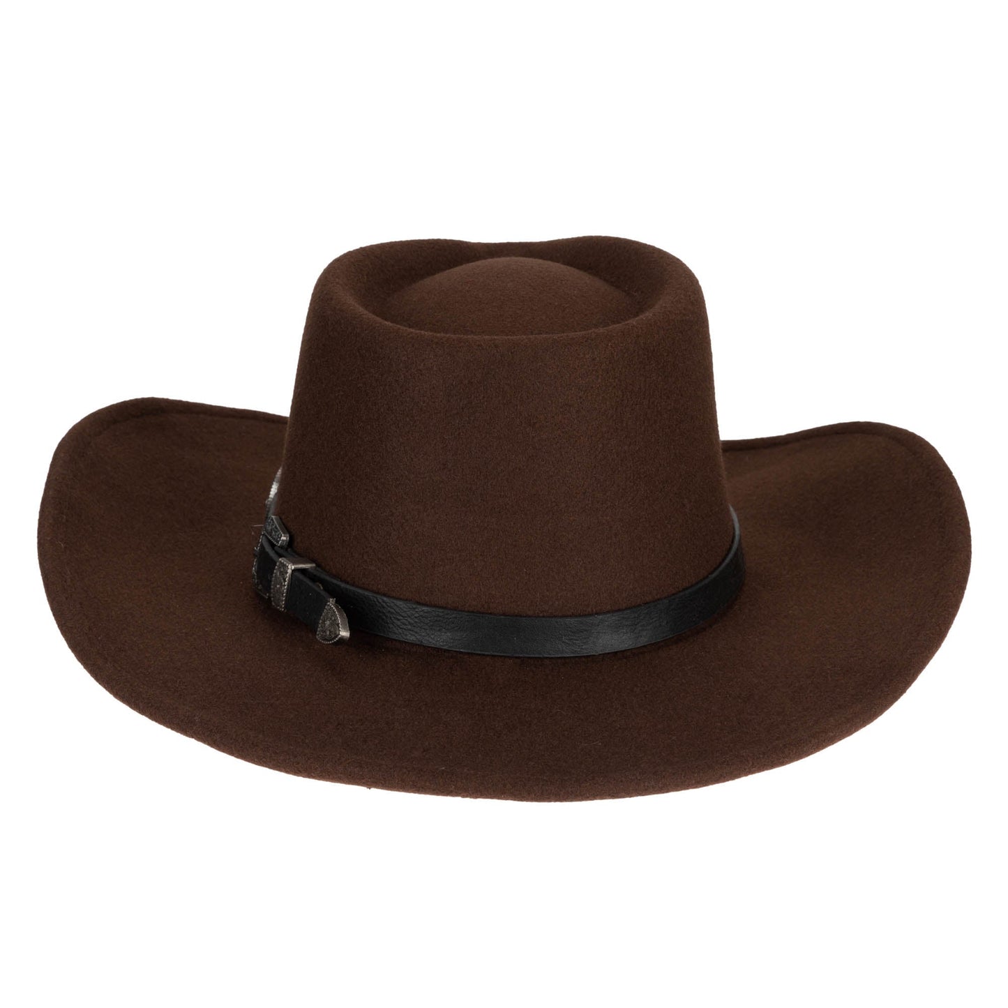Faux Felt Pinch Crown Cowboy