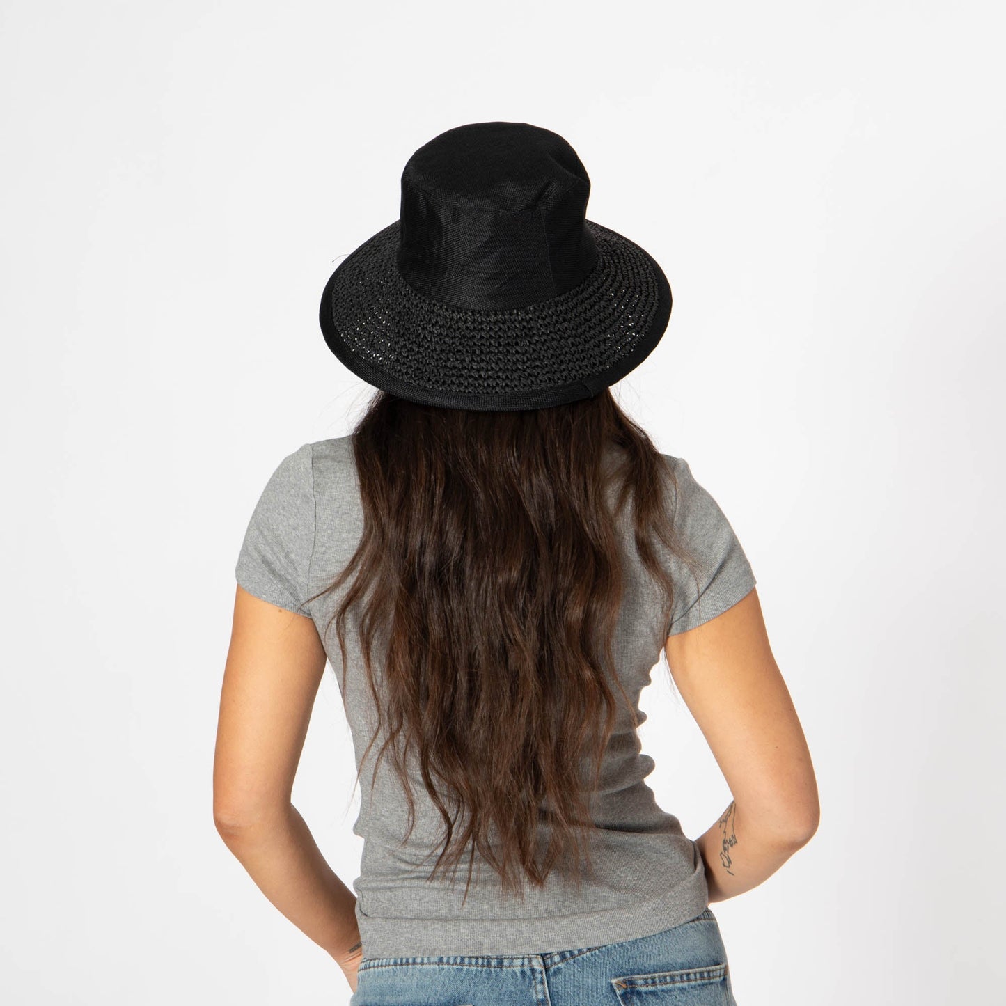 Women's Bucket Hat with Collapsible Crown