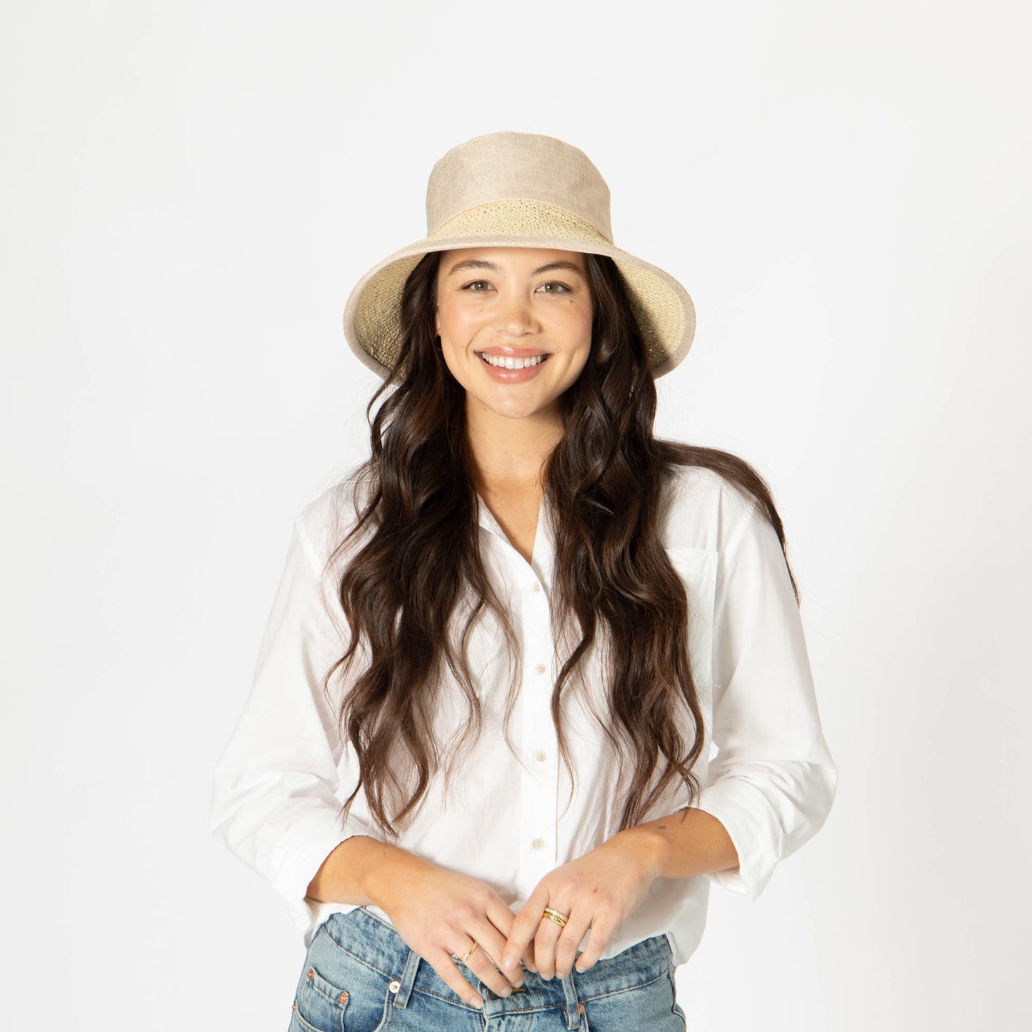 Women's Bucket Hat with Collapsible Crown