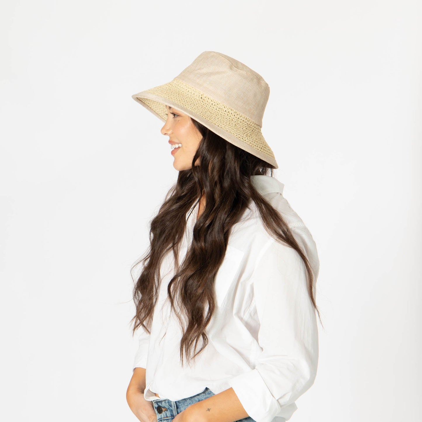 Women's Bucket Hat with Collapsible Crown