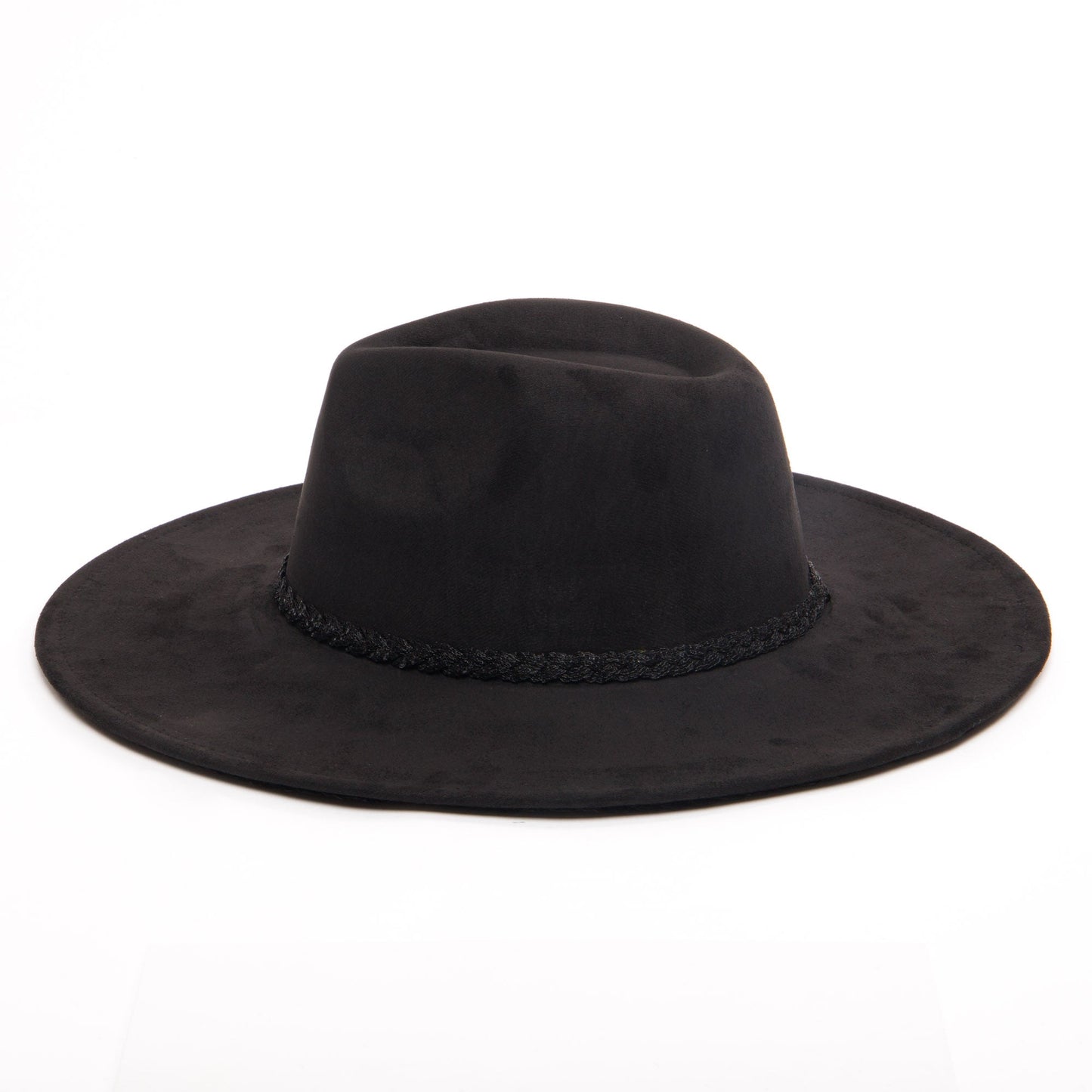 Women's Fedora with Tonal Braided Sequin Band