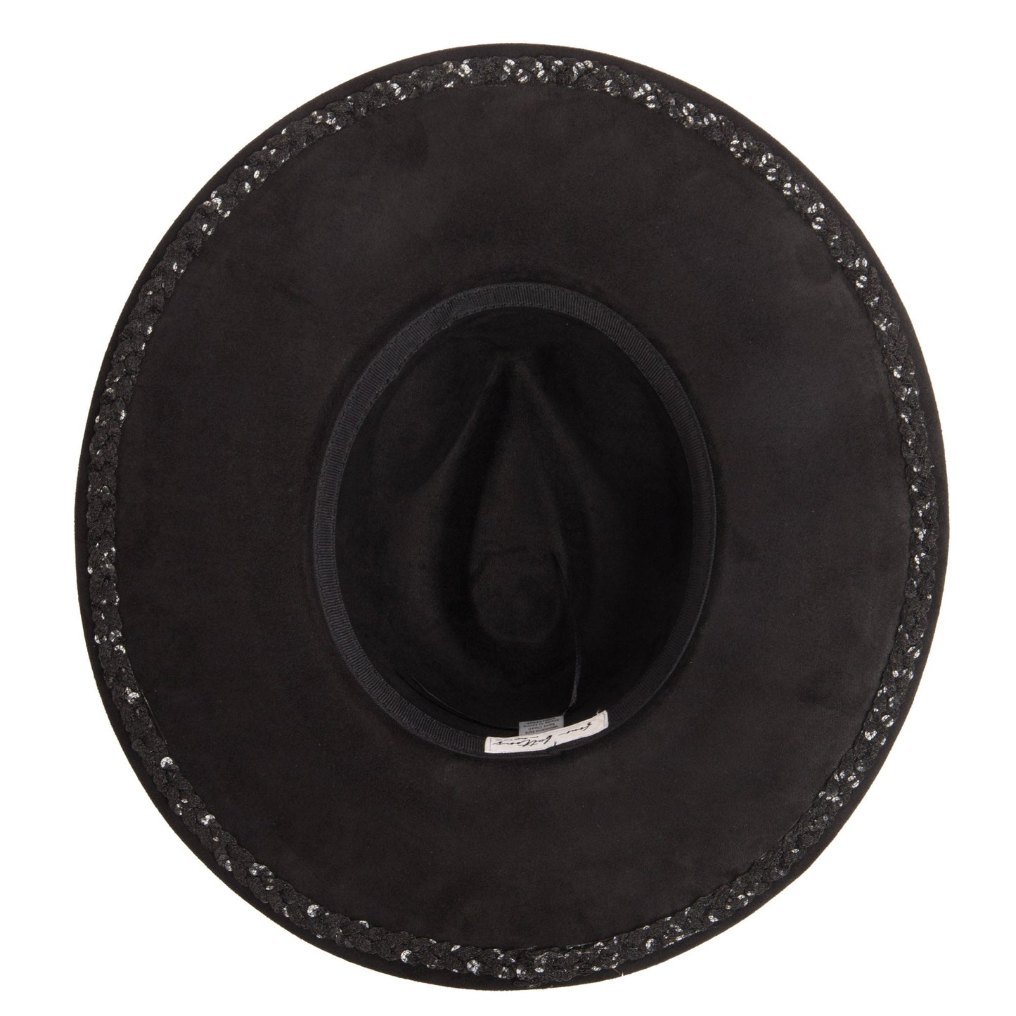 Women's Fedora with Tonal Braided Sequin Band
