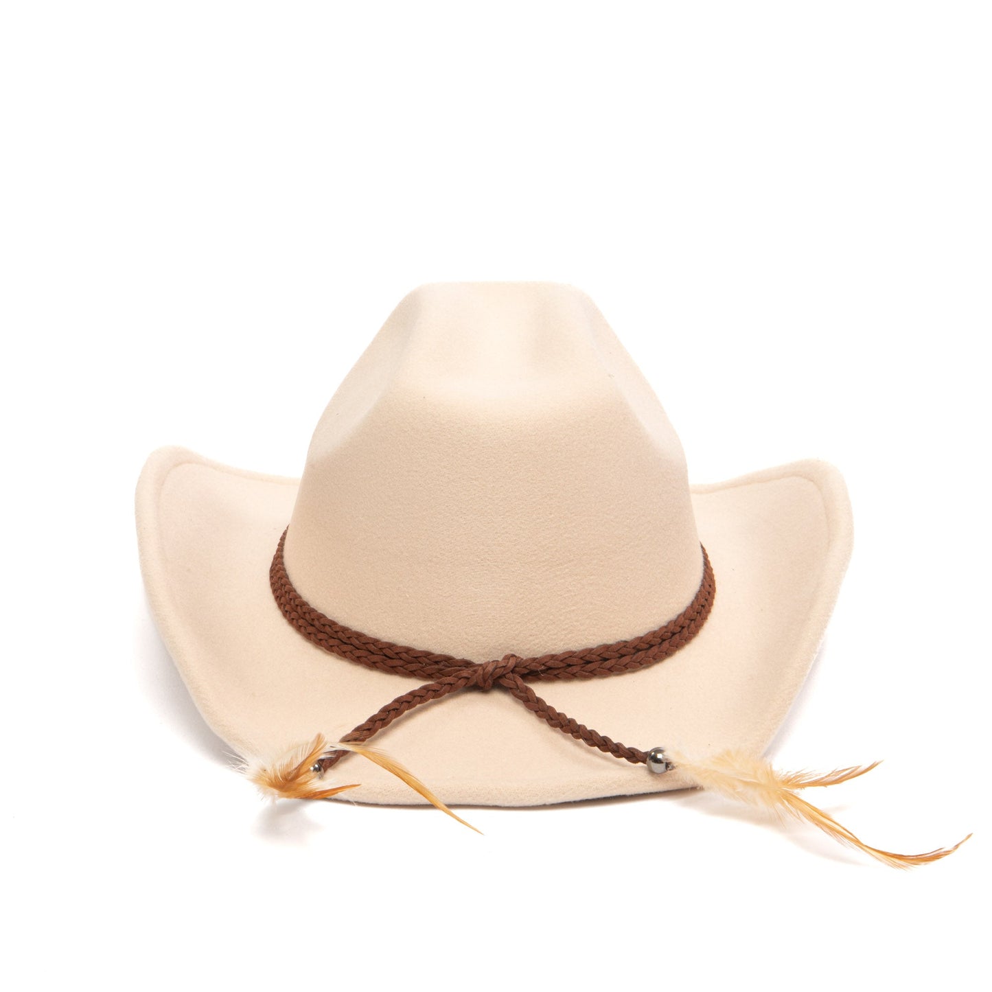 Cattleman's Crease Cowboy with Feathered Ends