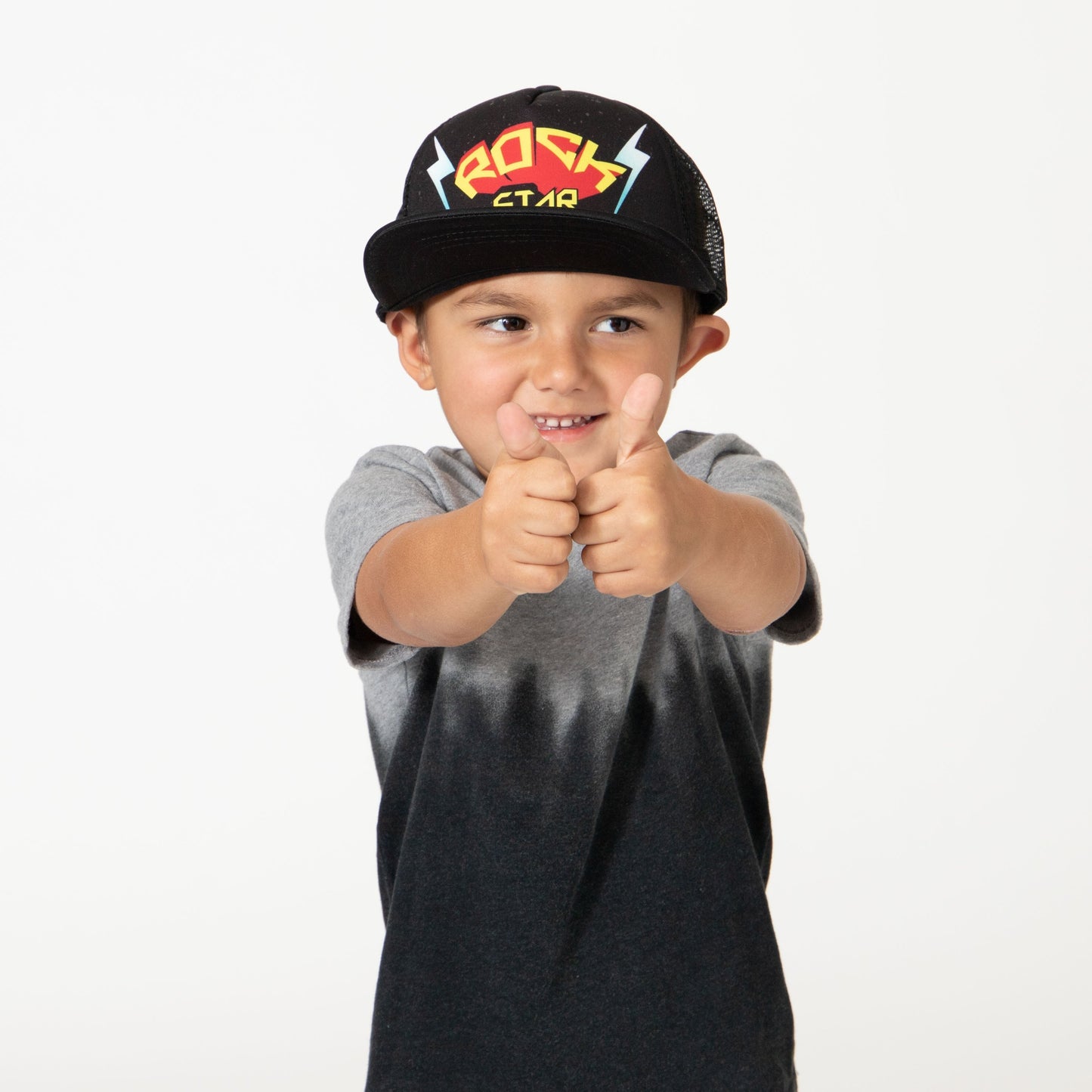 Kids "Rock Star" Cut & Sew Foam & Mesh Trucker