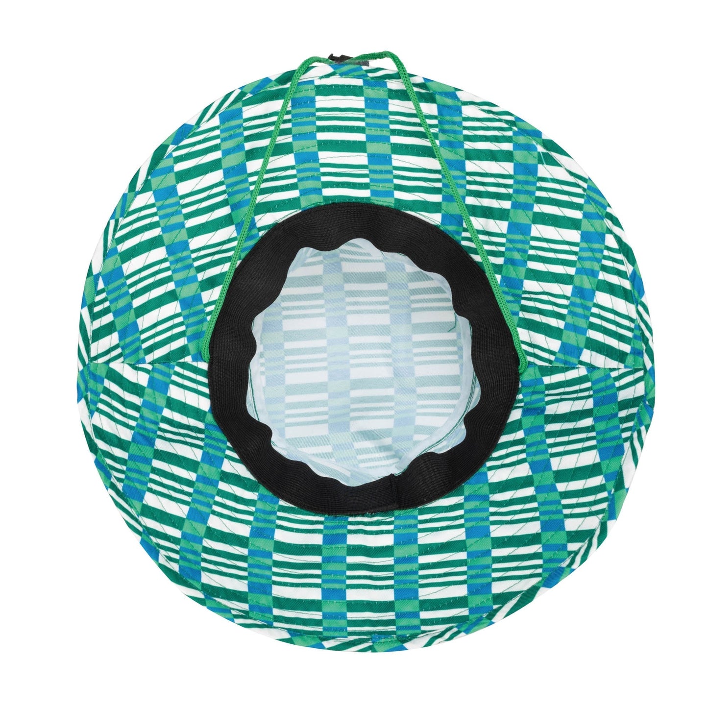 Cut and Sew Kids Bucket Hat with Plaid All Over Print