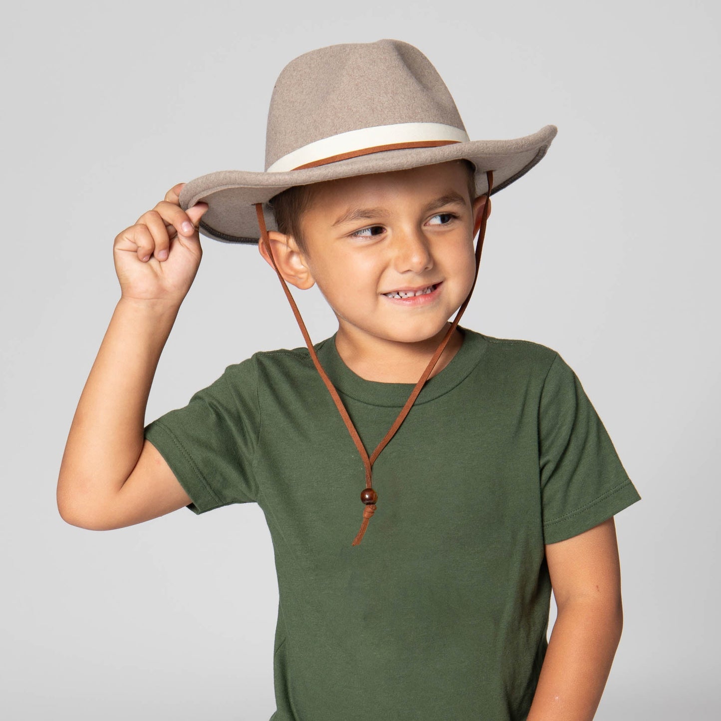 Faux Felt Cowboy with Grosgrain Band