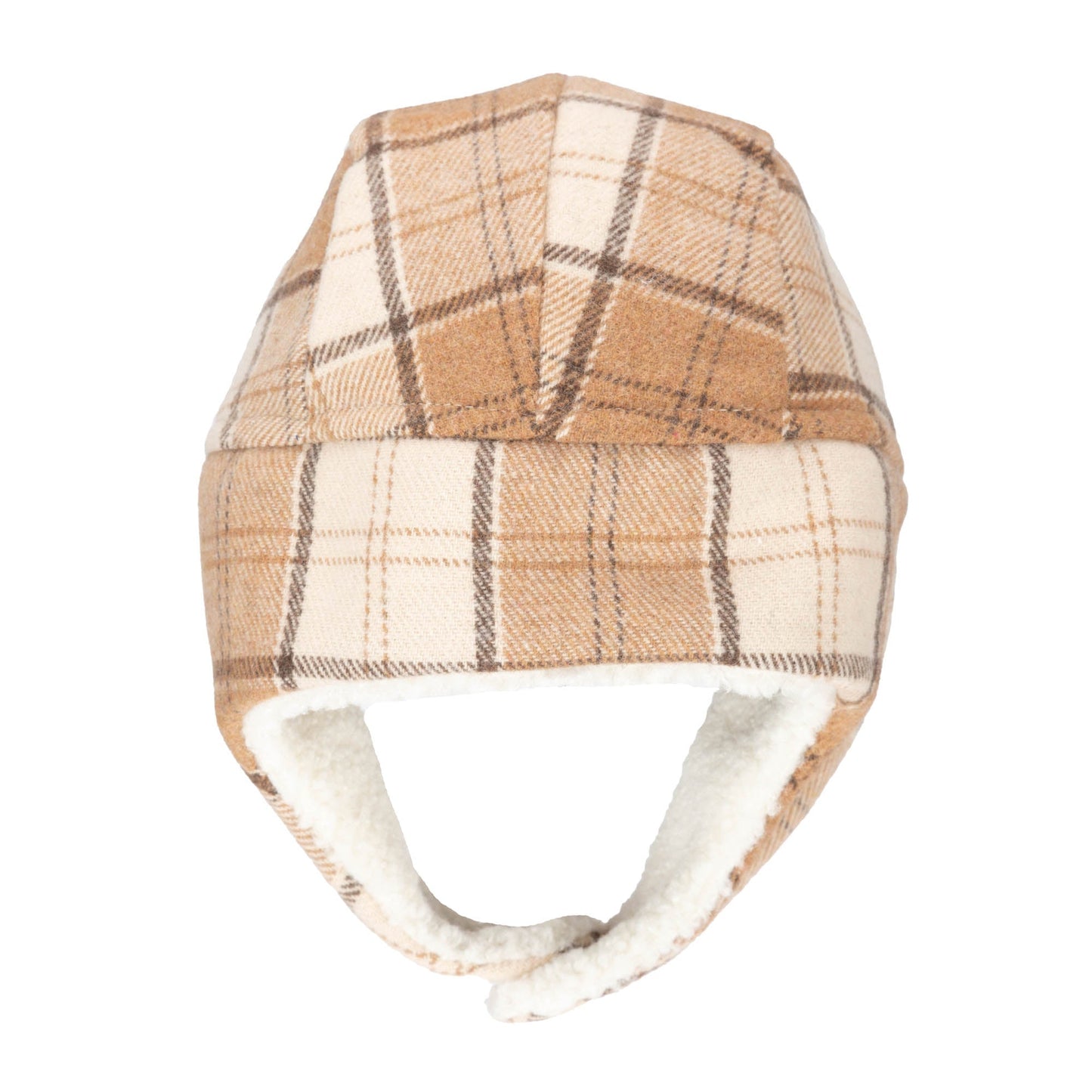 Kids Plaid Trapper with Sherpa Brim