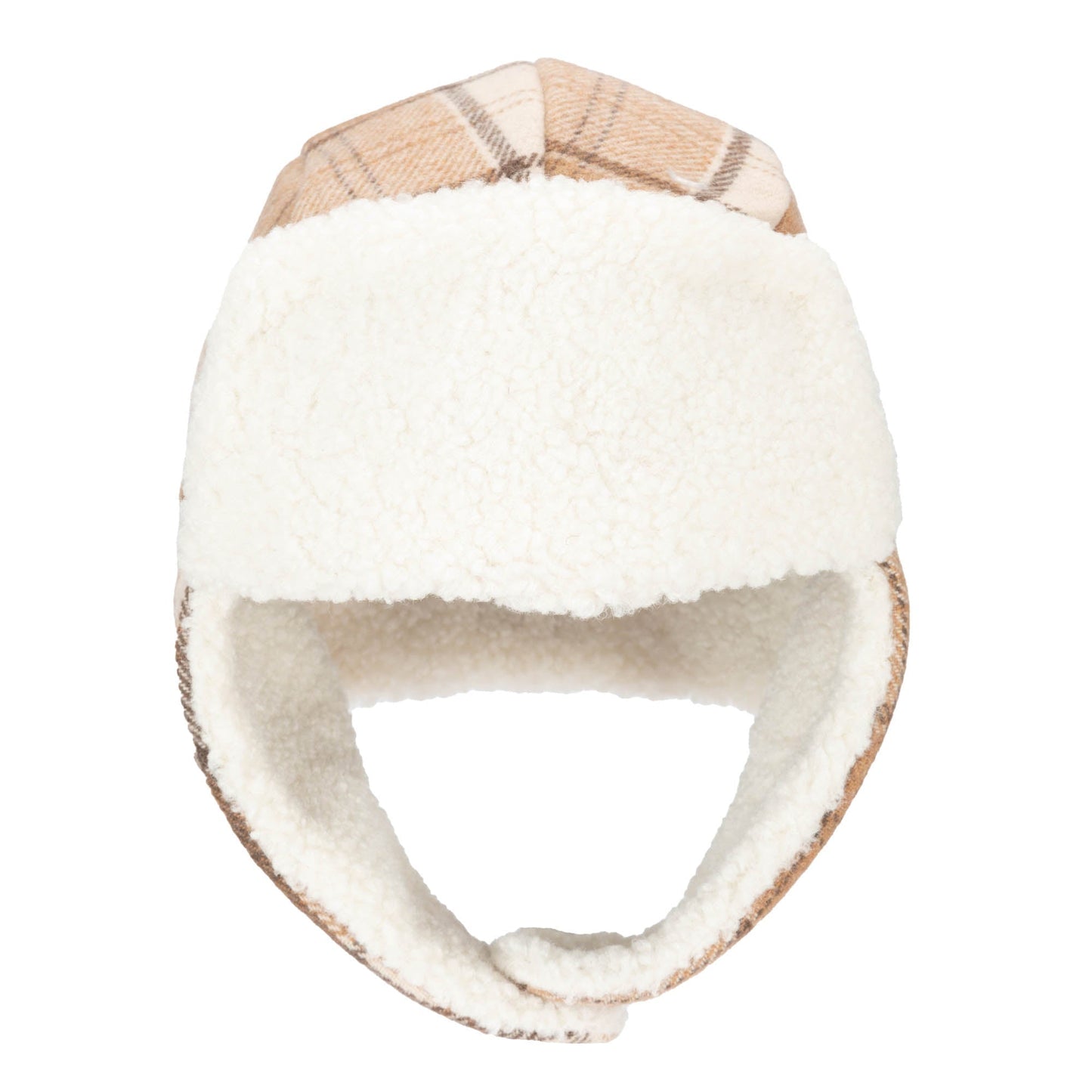 Kids Plaid Trapper with Sherpa Brim