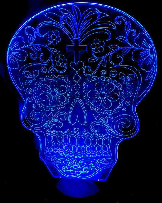 Day of the Dead Calavera 3D Lamp