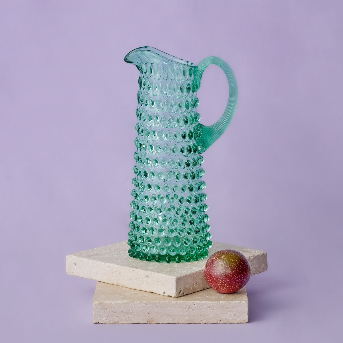 Hobnail Jug - Tall - Capri Sea