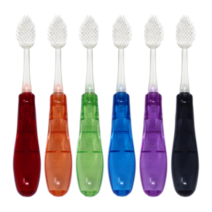 Radius Tour Travel Brush Soft Replaceable Head Toothbrush (Assorted Colors)
