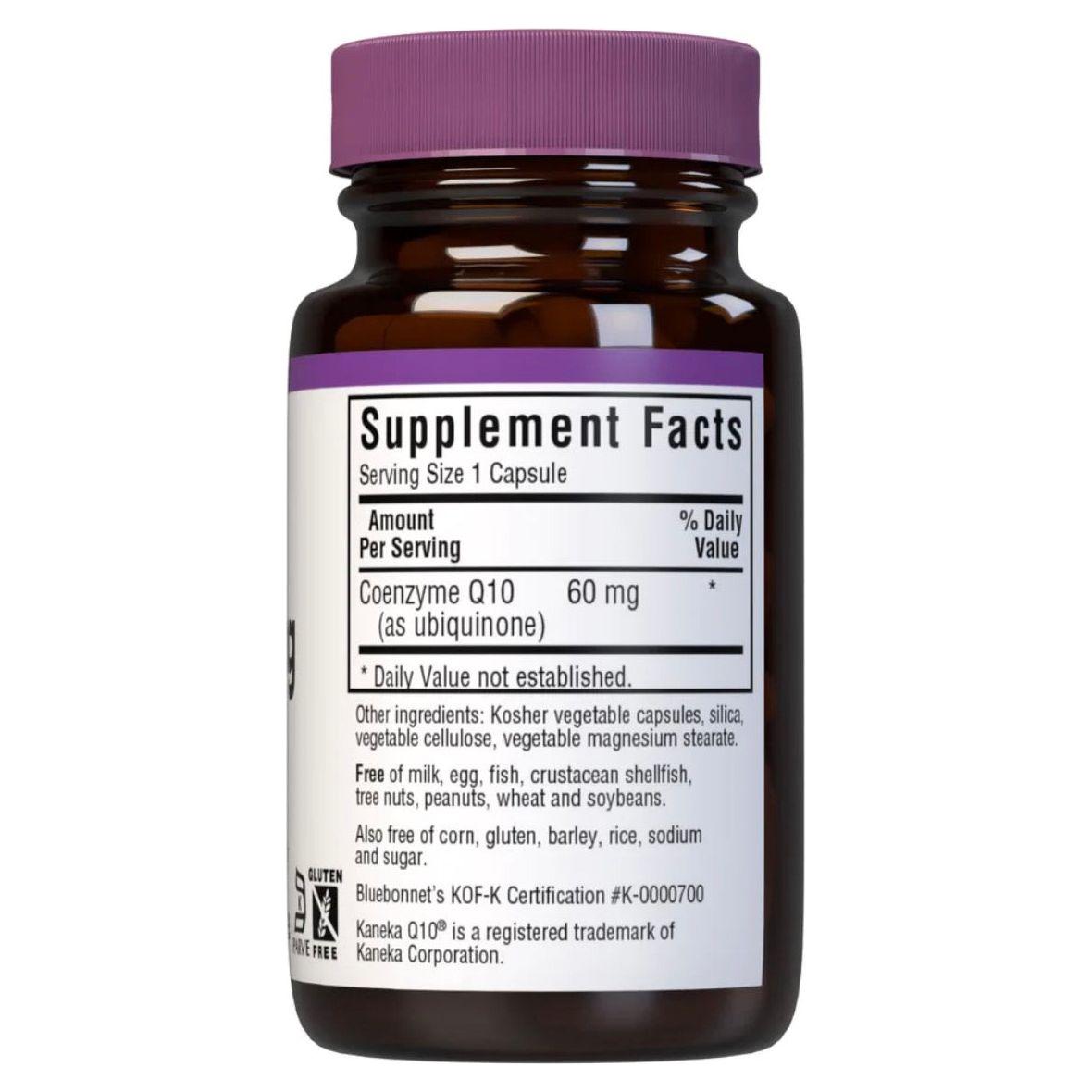 Bluebonnets CoQ10 60 mg 30 Vegetarian Softgels