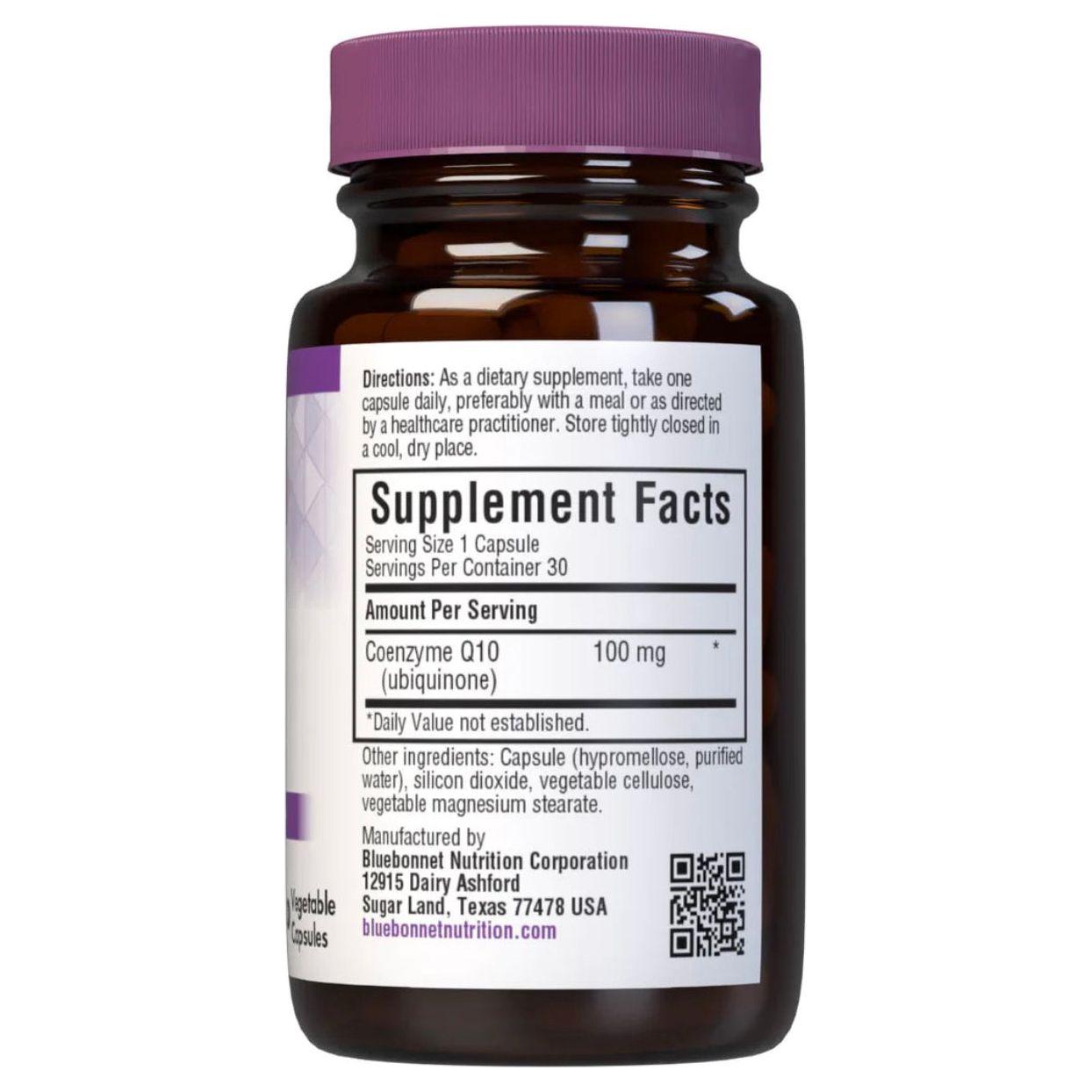 Bluebonnet CoQ10 100 mg 30 Vegetarian Softgels