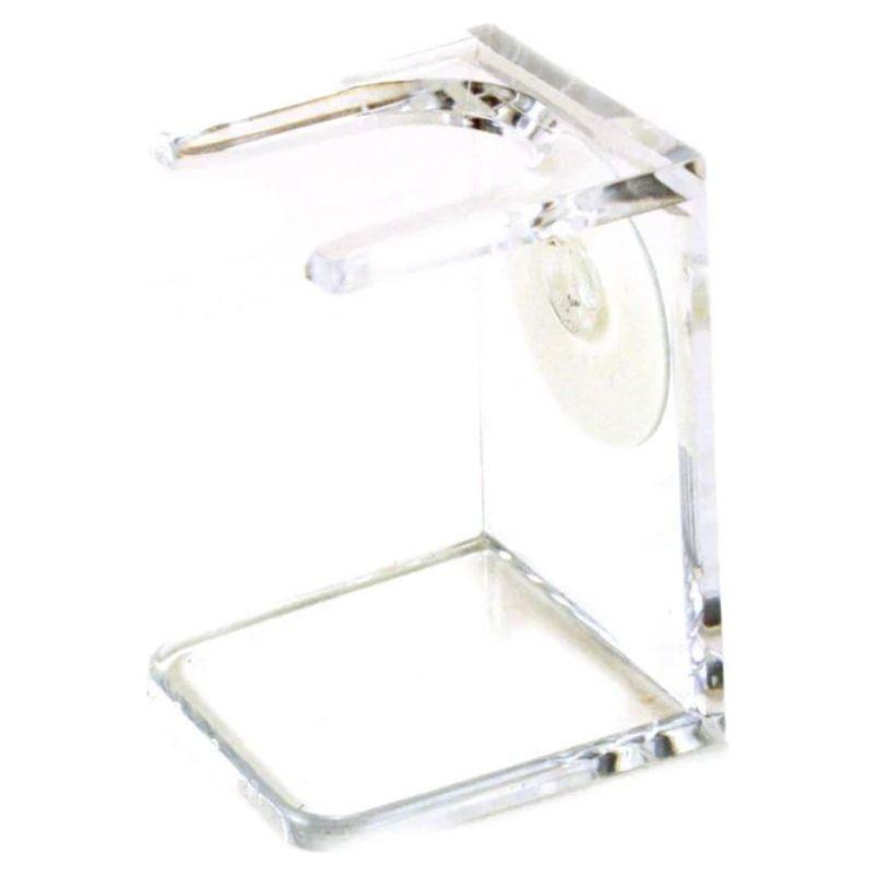 Simpsons Acrylic Shaving Brush Drip / Drying Stand - Clear